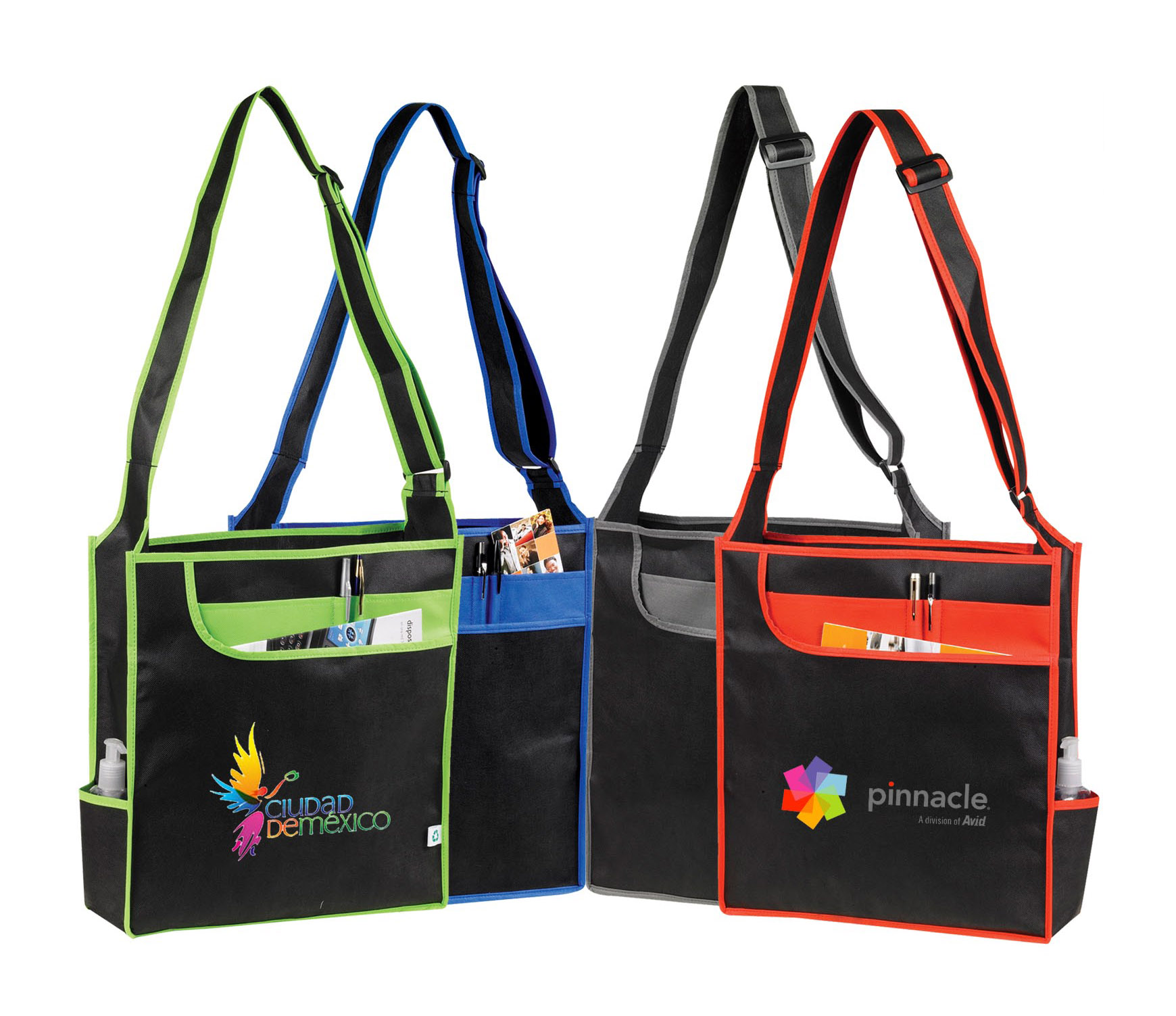 Picture of Multi-Pocket Messenger Shoulder Tote Bag