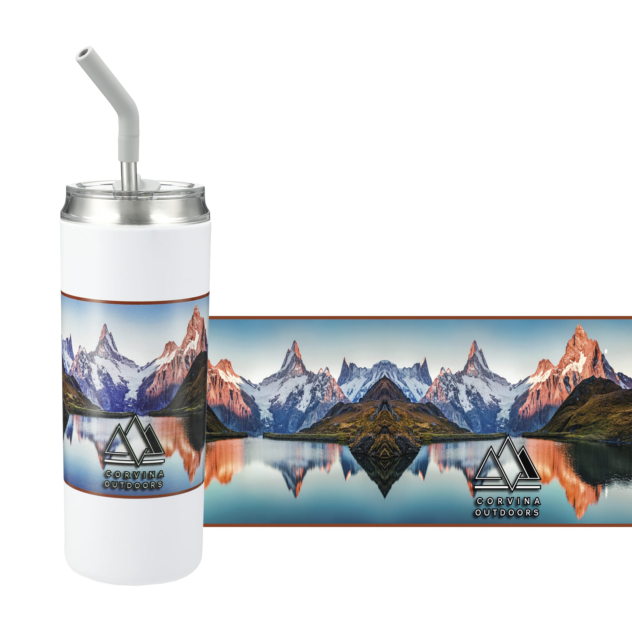 Picture of Marka Copper Vac Tumbler w/ SS straw 20oz