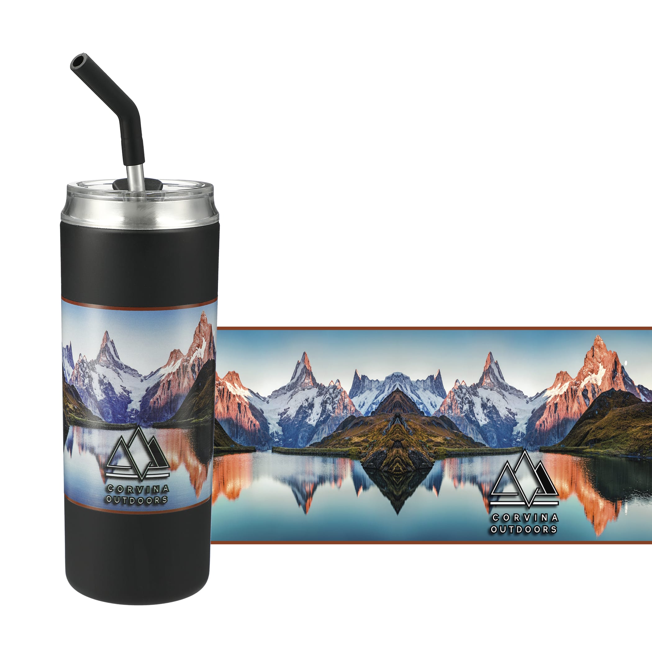 Picture of Marka Copper Vac Tumbler w/ SS straw 20oz