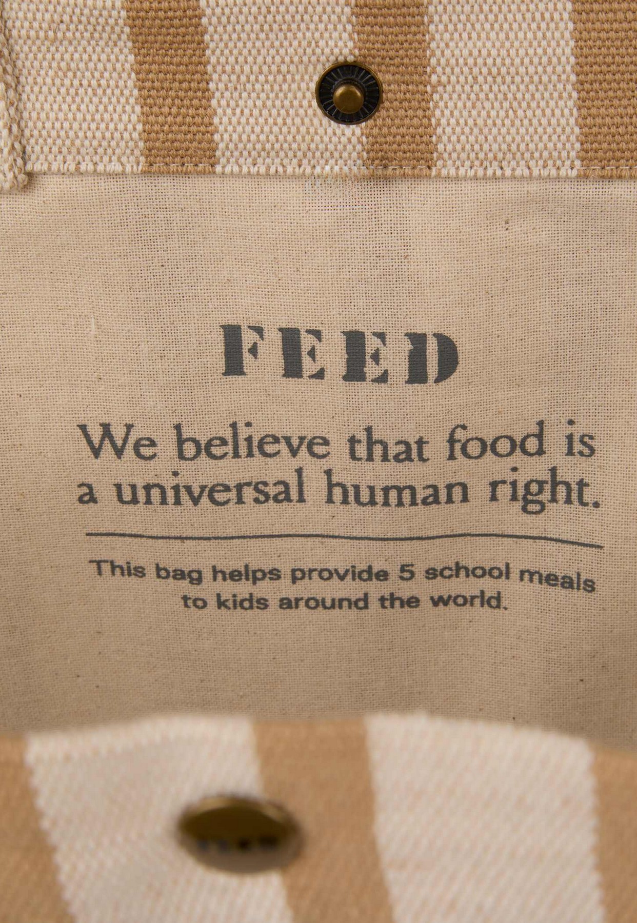 Picture of FEED Striped Carry Tote