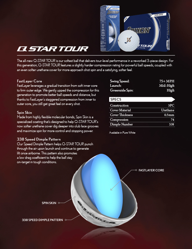 Picture of Srixon Q-STAR TOUR Golf Balls - 3 Pack