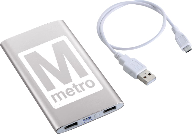 Picture of Sleek Aluminum 4000 mAh Power Bank