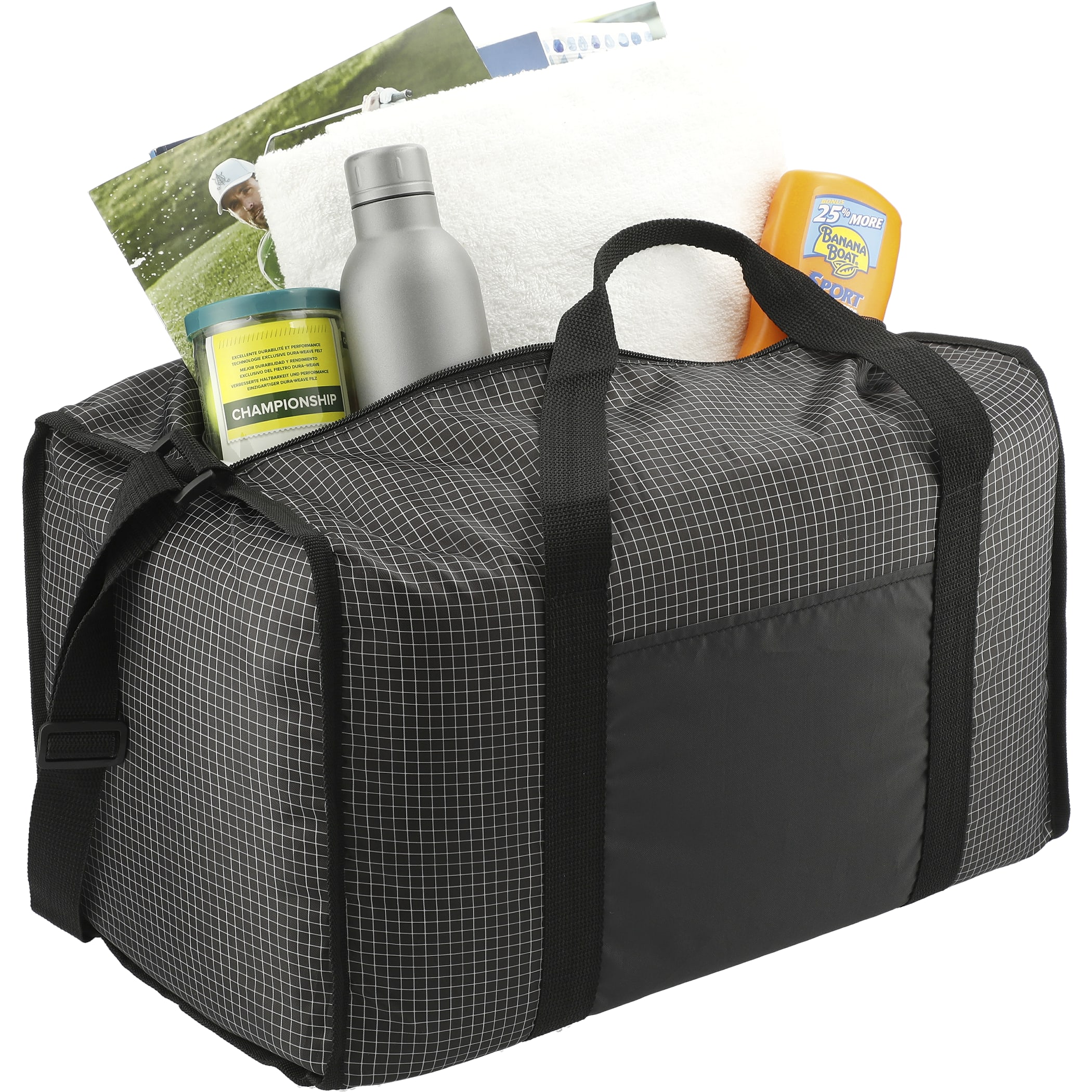 Picture of Grid Boxy Duffle Bag