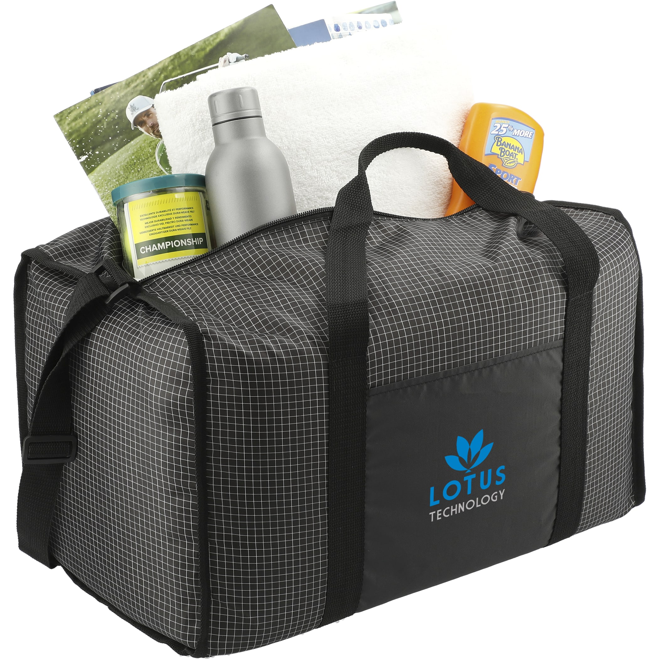 Picture of Grid Boxy Duffle Bag