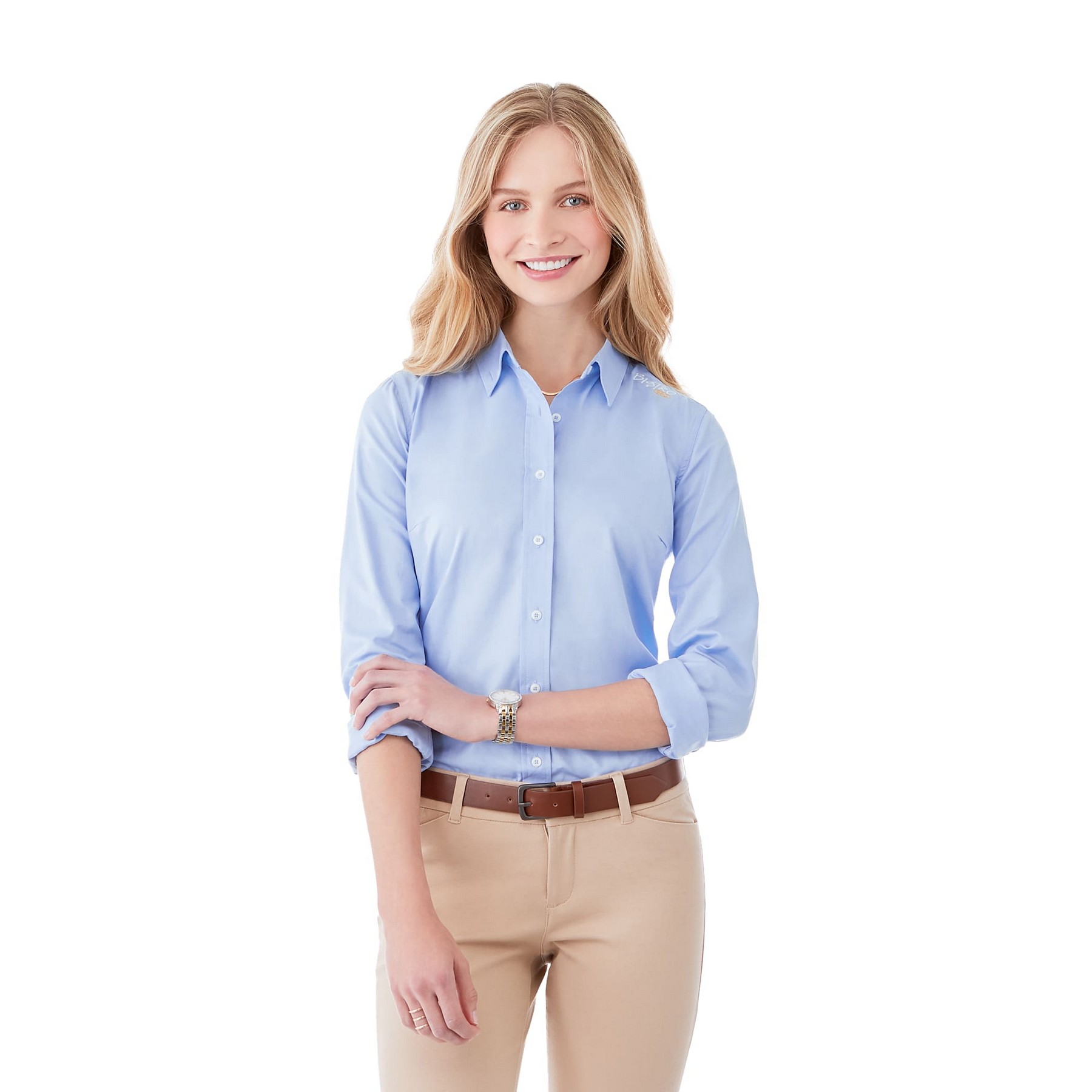Picture of Women's IRVINE Oxford Long Sleeve Button Up Shirt