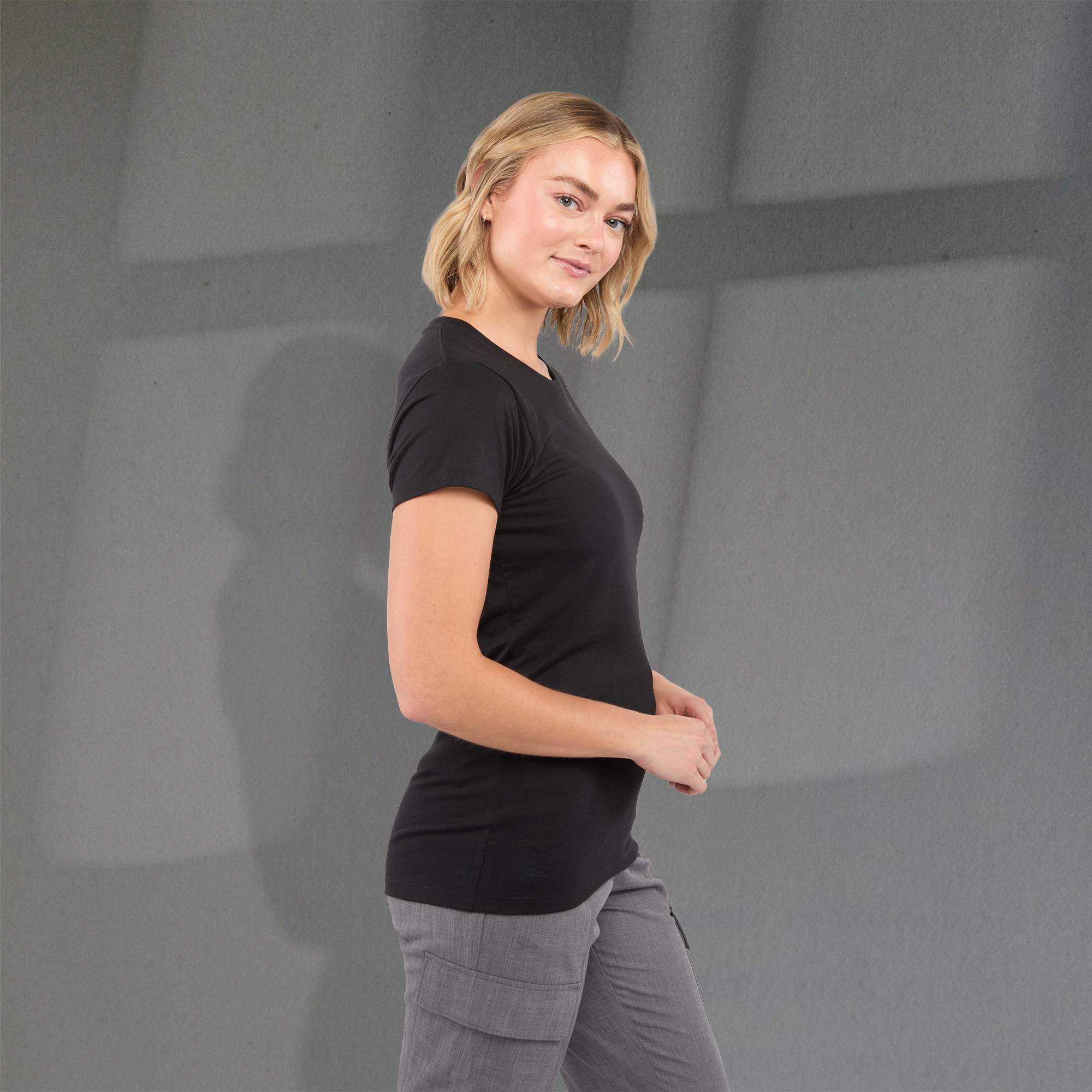 Picture of Women's BODIE Crew Neck Short Sleeve Tee