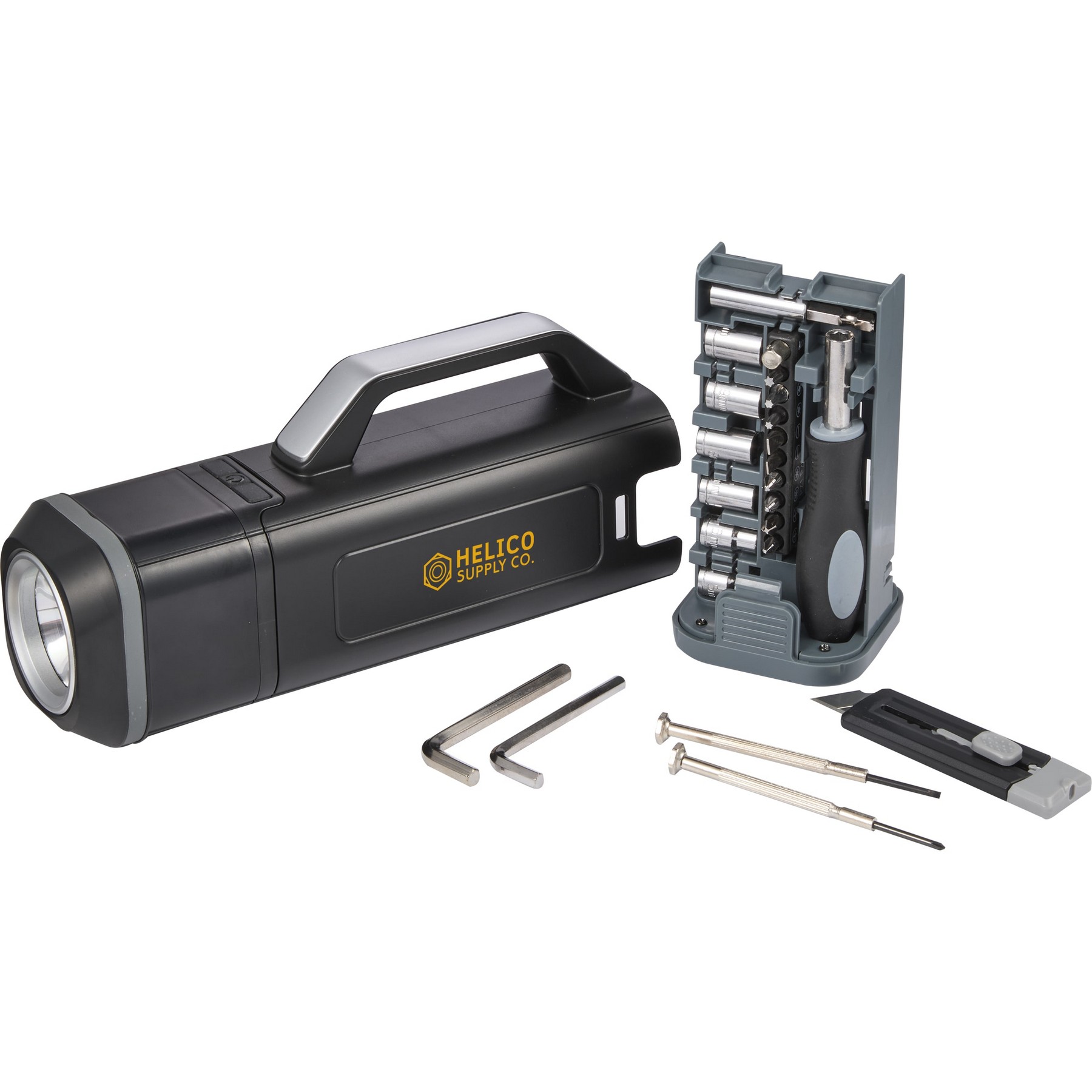 Picture of Tool Set With Rechargeable LED Flashlight