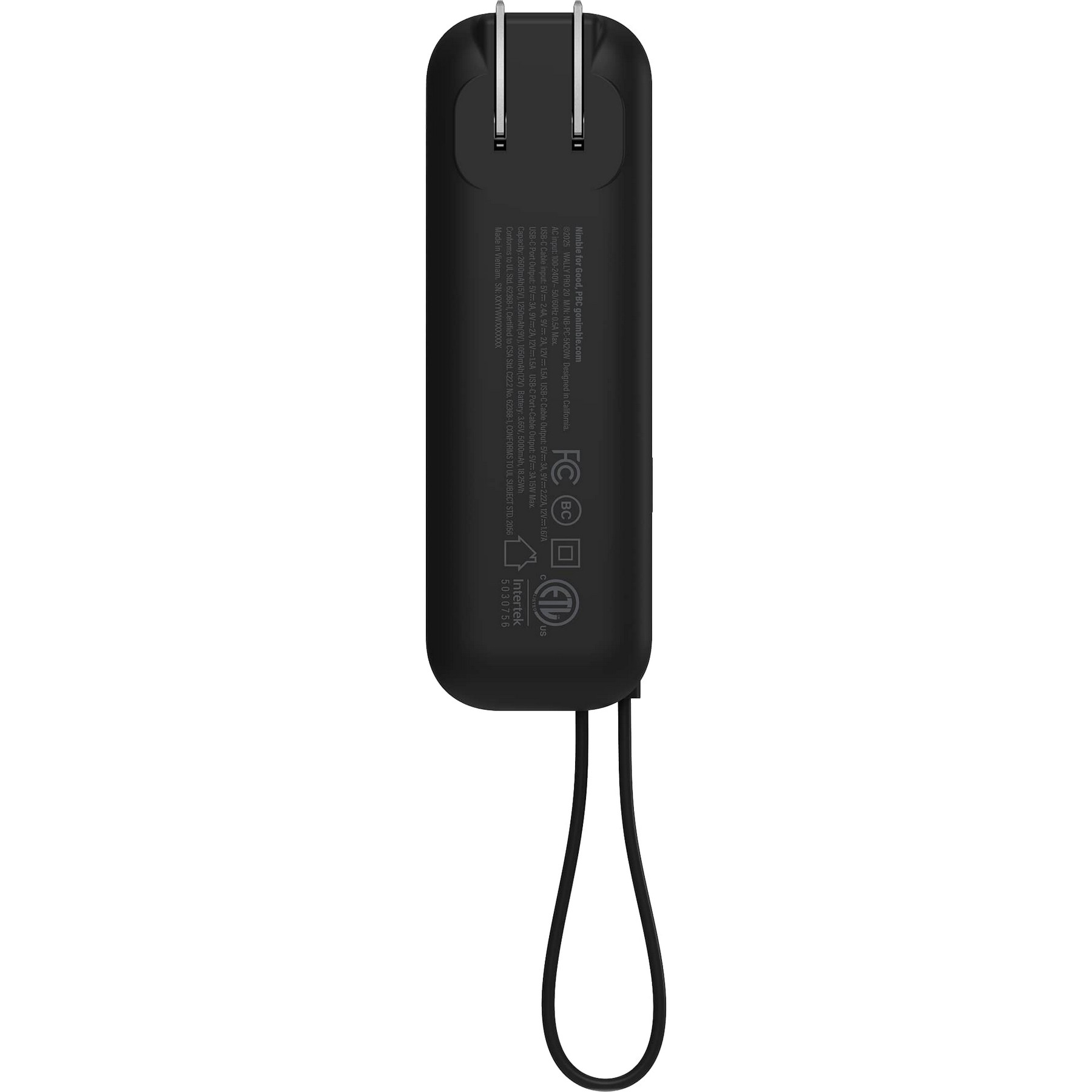 Picture of Wally Pro 20 5000 mAh Powerbank and Wall Charger