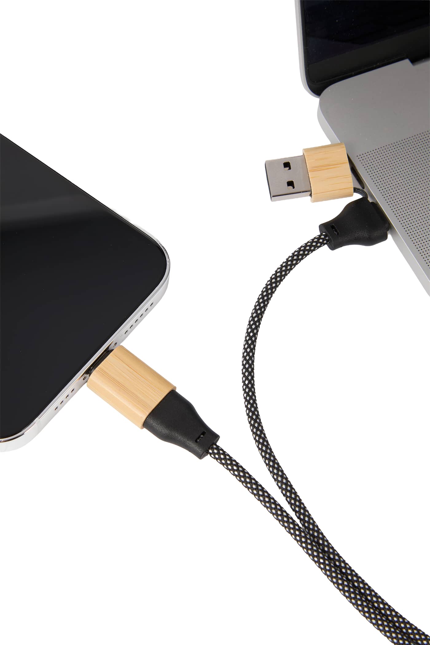 Picture of FSC® 100% Bamboo 5-in-1 100W Laptop Charging Cable