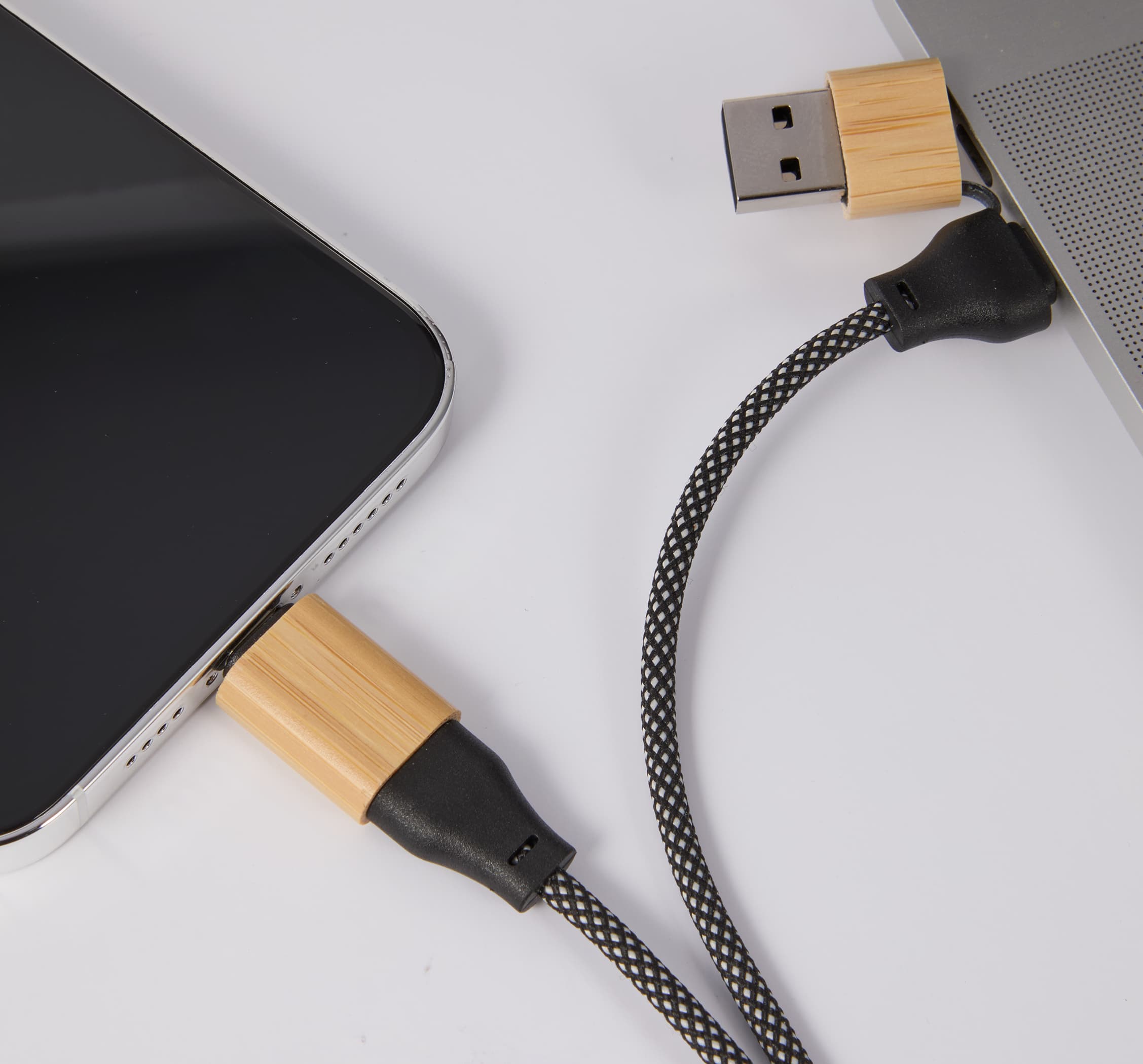 Picture of FSC® 100% Bamboo 5-in-1 100W Laptop Charging Cable