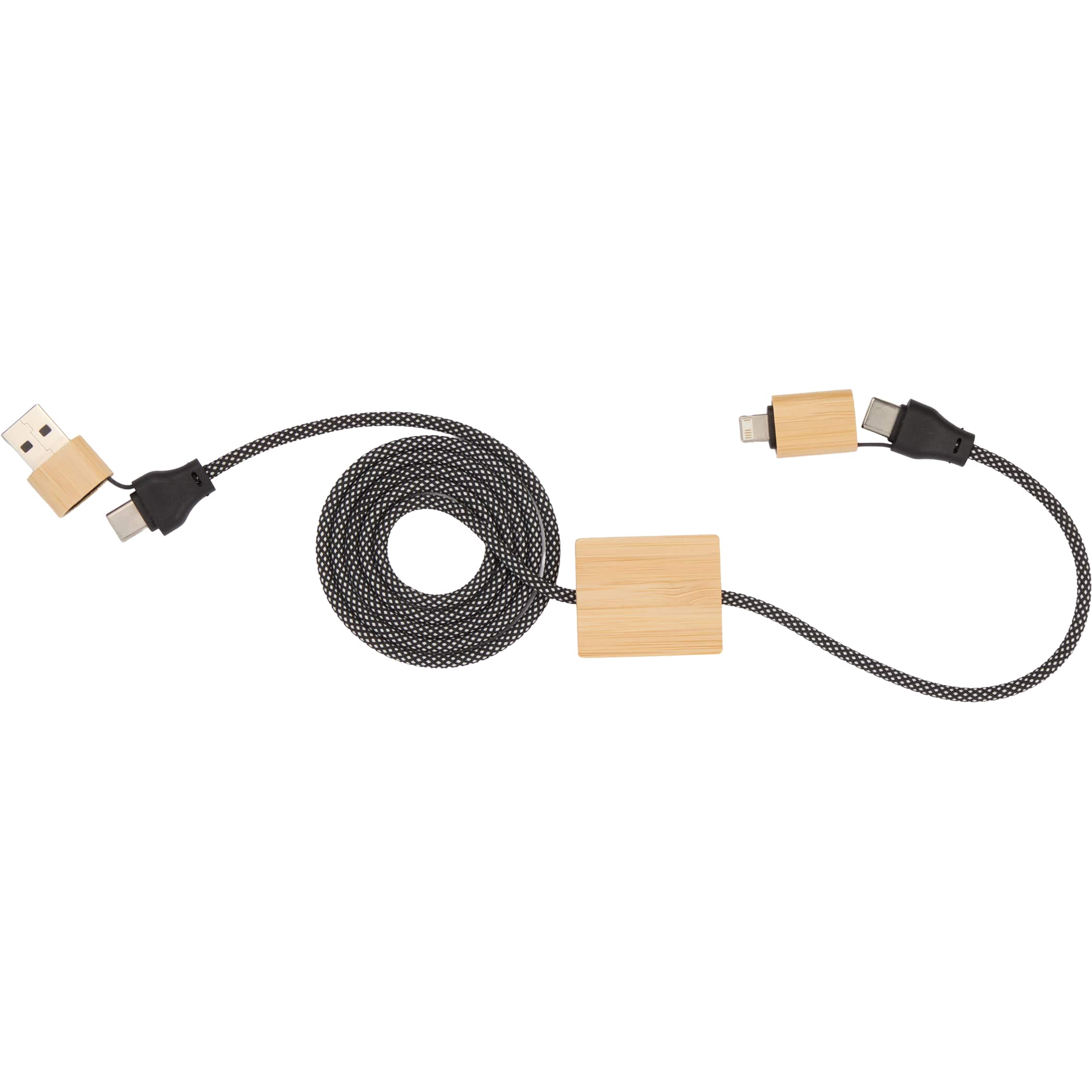 Picture of FSC® 100% Bamboo 5-in-1 100W Laptop Charging Cable