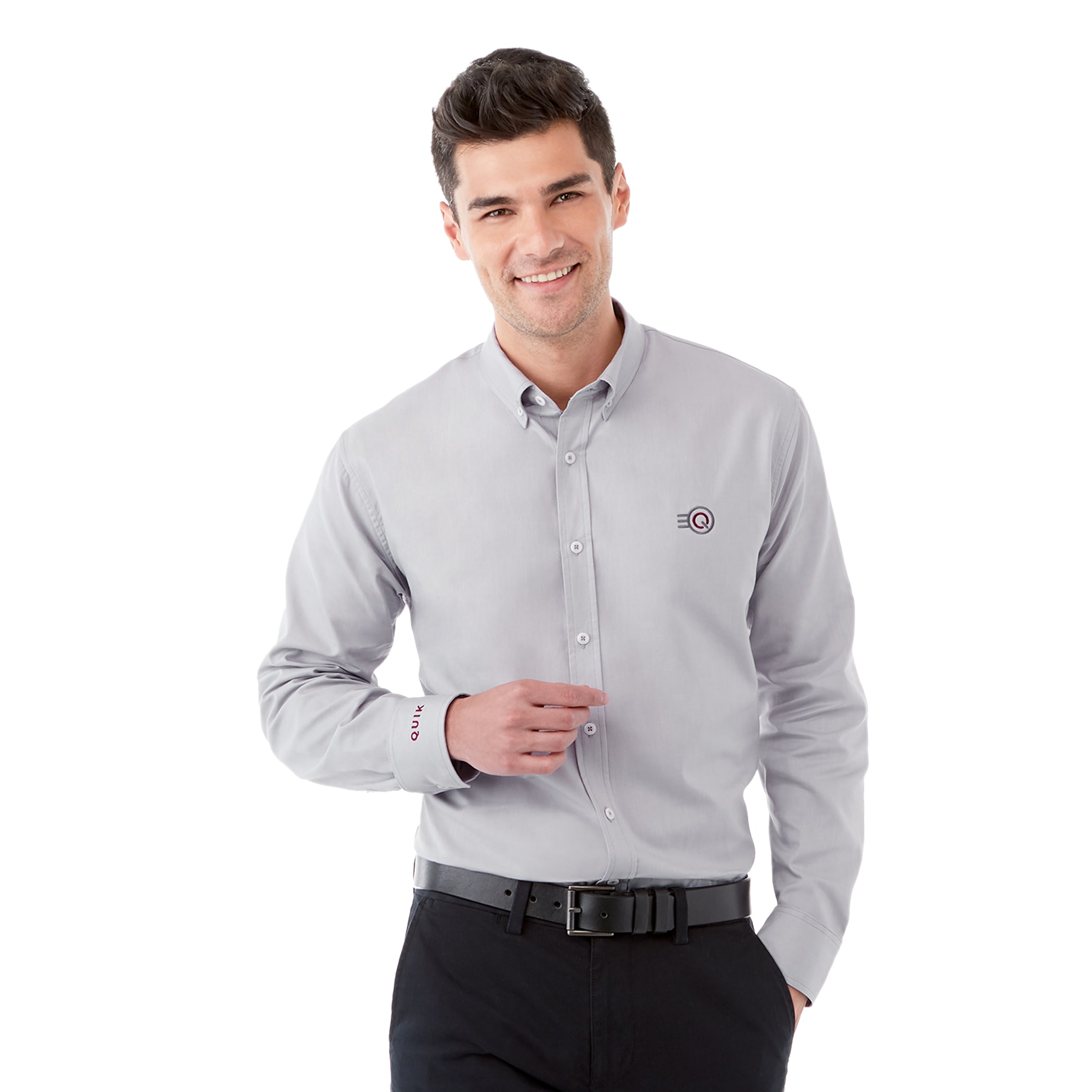 Picture of Men's IRVINE Oxford Long Sleeve Button Up Shirt