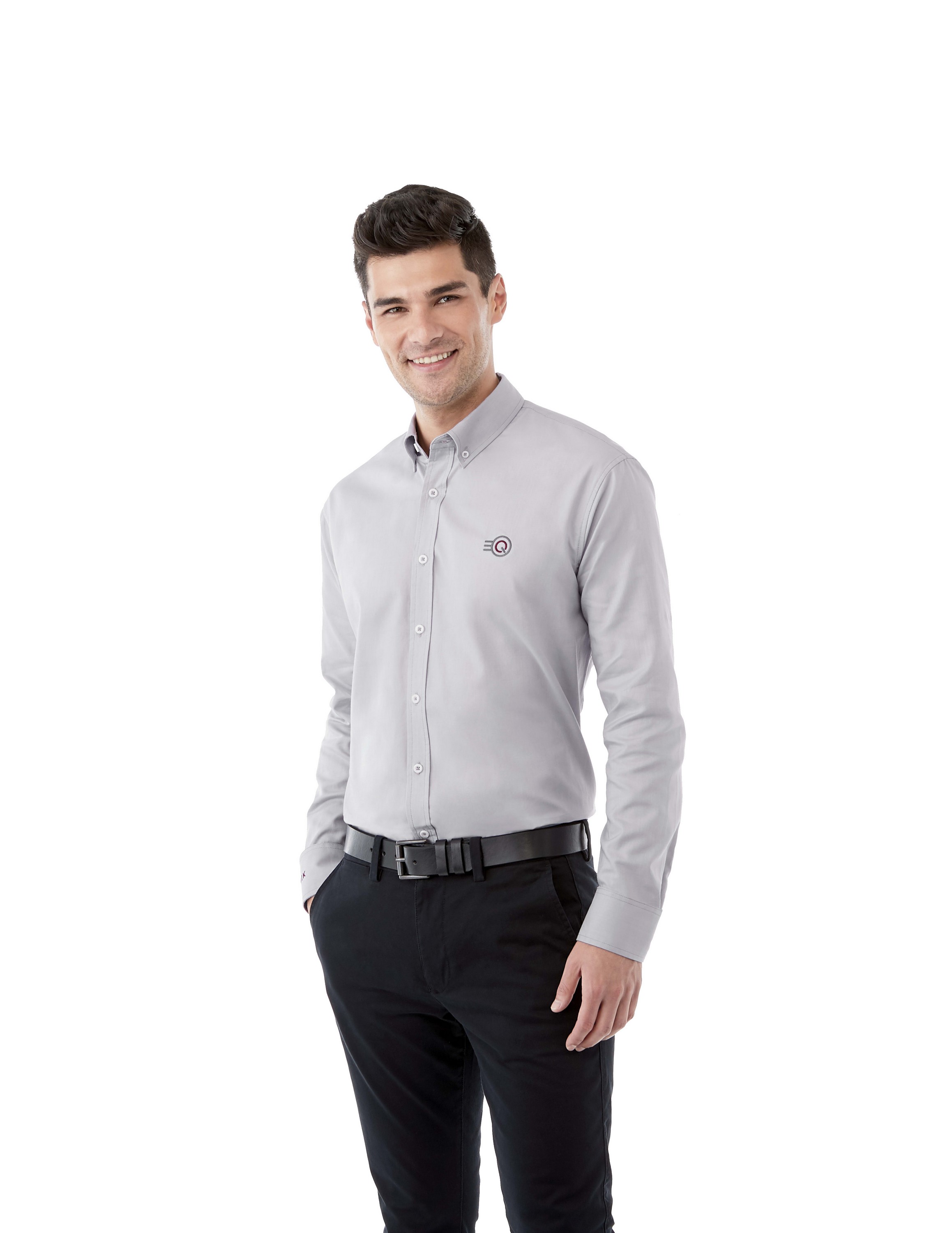 Picture of Men's IRVINE Oxford Long Sleeve Button Up Shirt