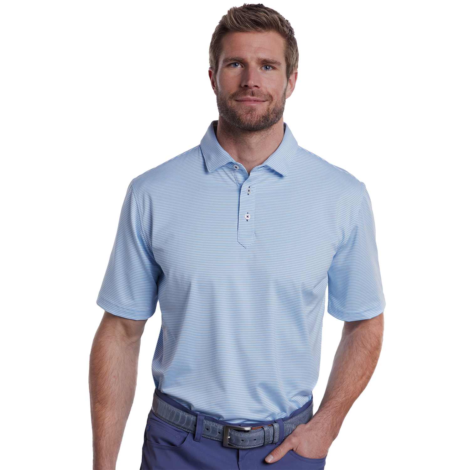 Picture of STITCH® Atlantic Stripe Polo Shirt - Men's