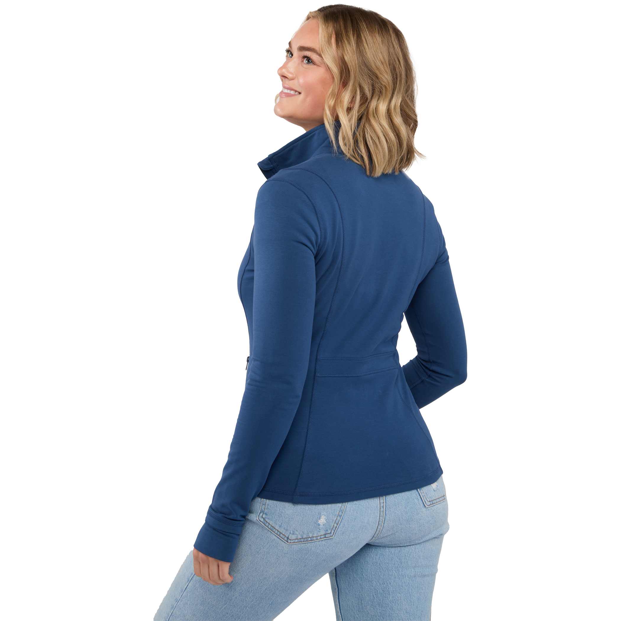Picture of Women's LYON Eco Stretch Knit Full Zip Jacket with Thumb Holes
