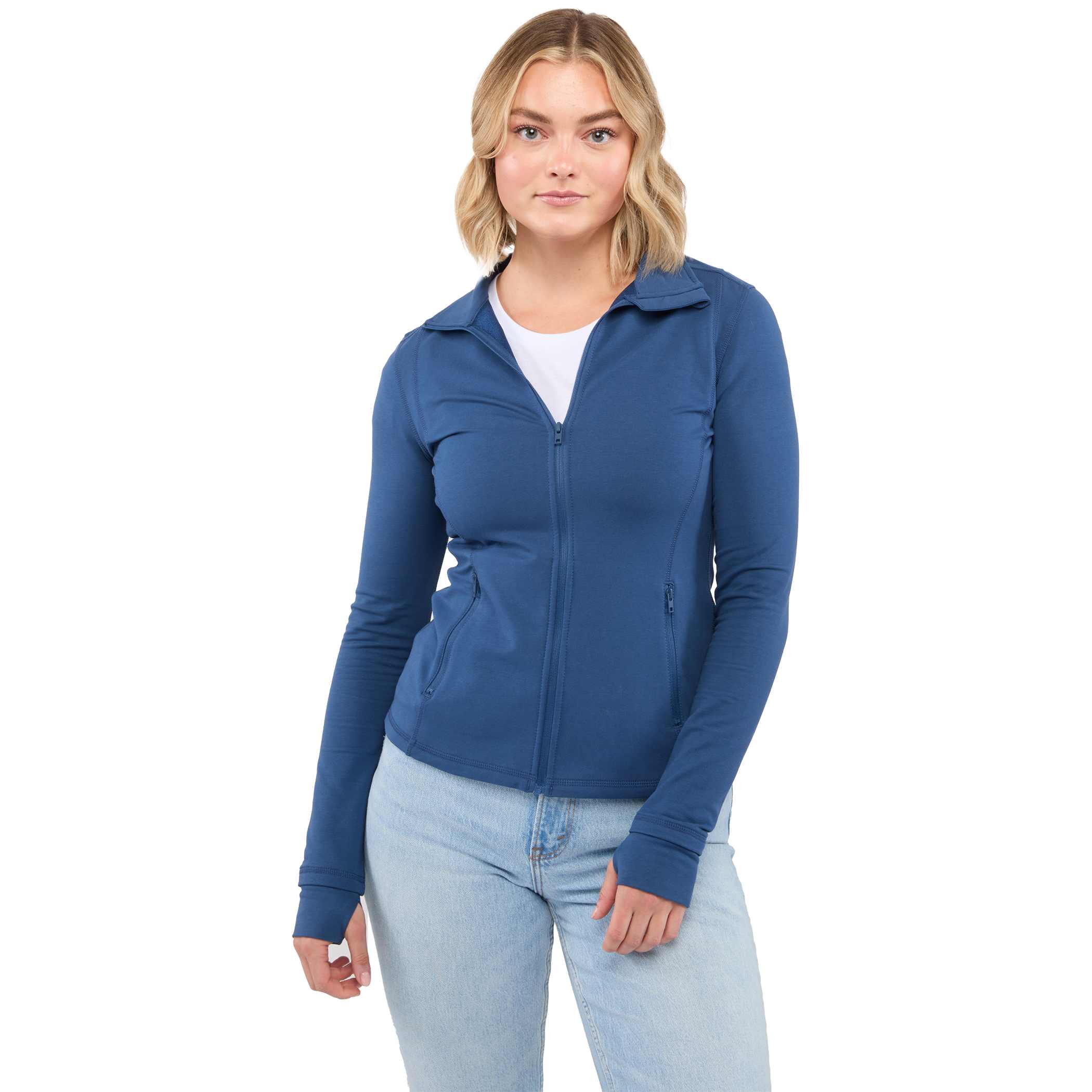 Picture of Women's LYON Eco Stretch Knit Full Zip Jacket with Thumb Holes