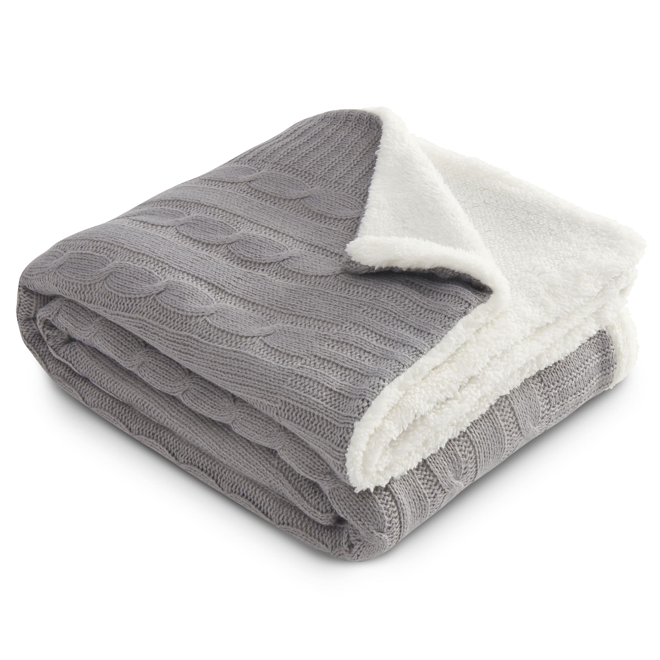 Picture of Field & Co.® Cable Knit Sherpa Blanket