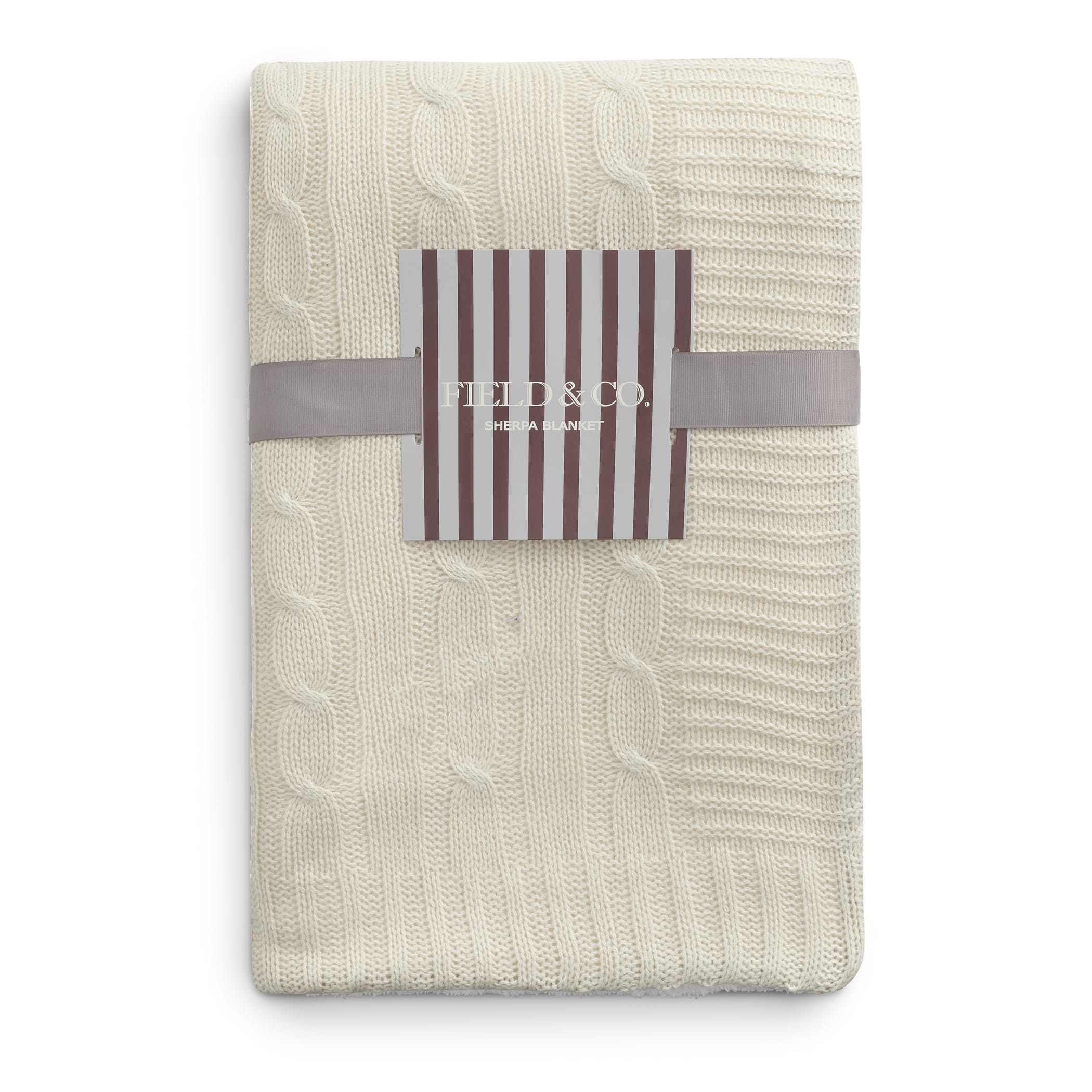 Picture of Field & Co.® Cable Knit Sherpa Blanket