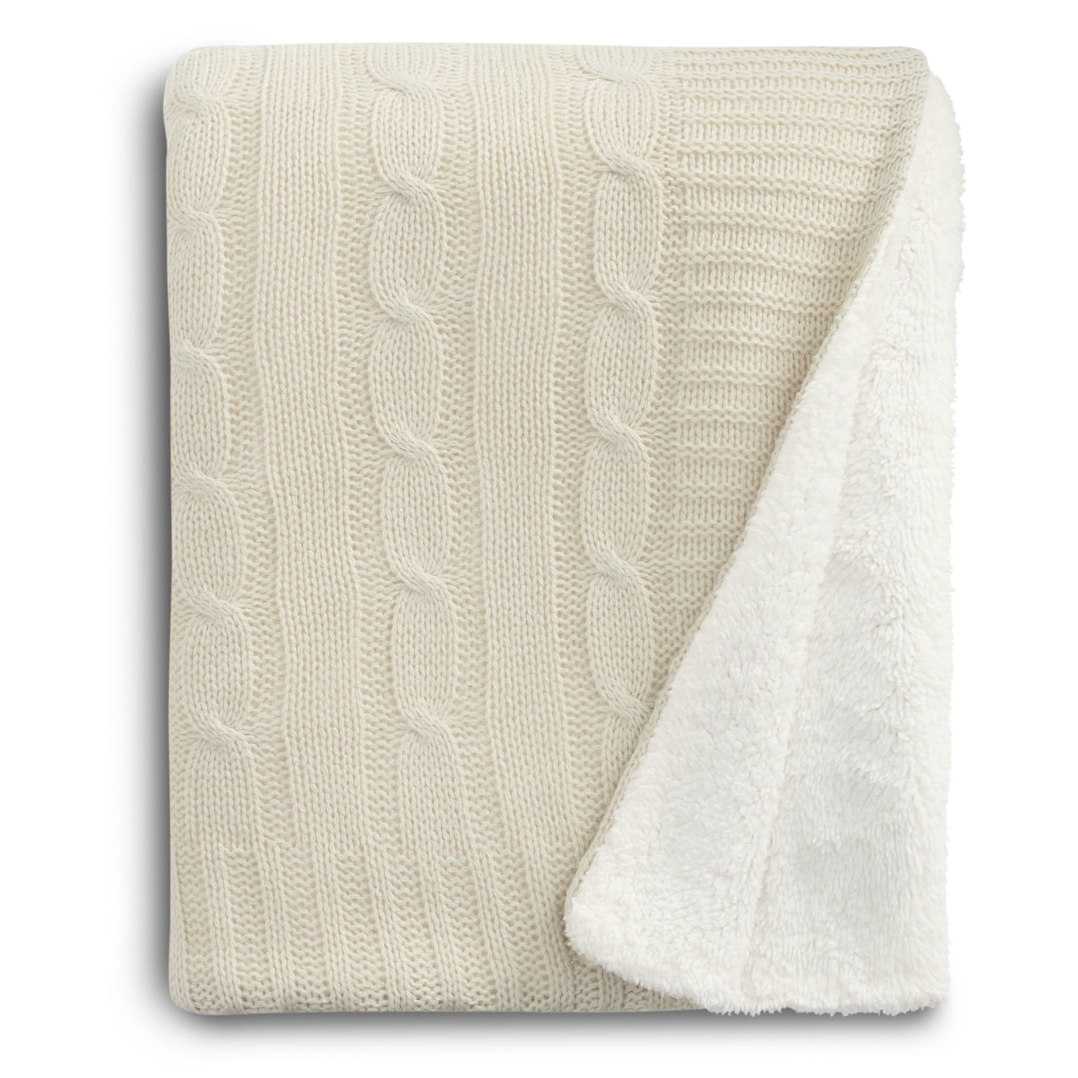 Picture of Field & Co.® Cable Knit Sherpa Blanket