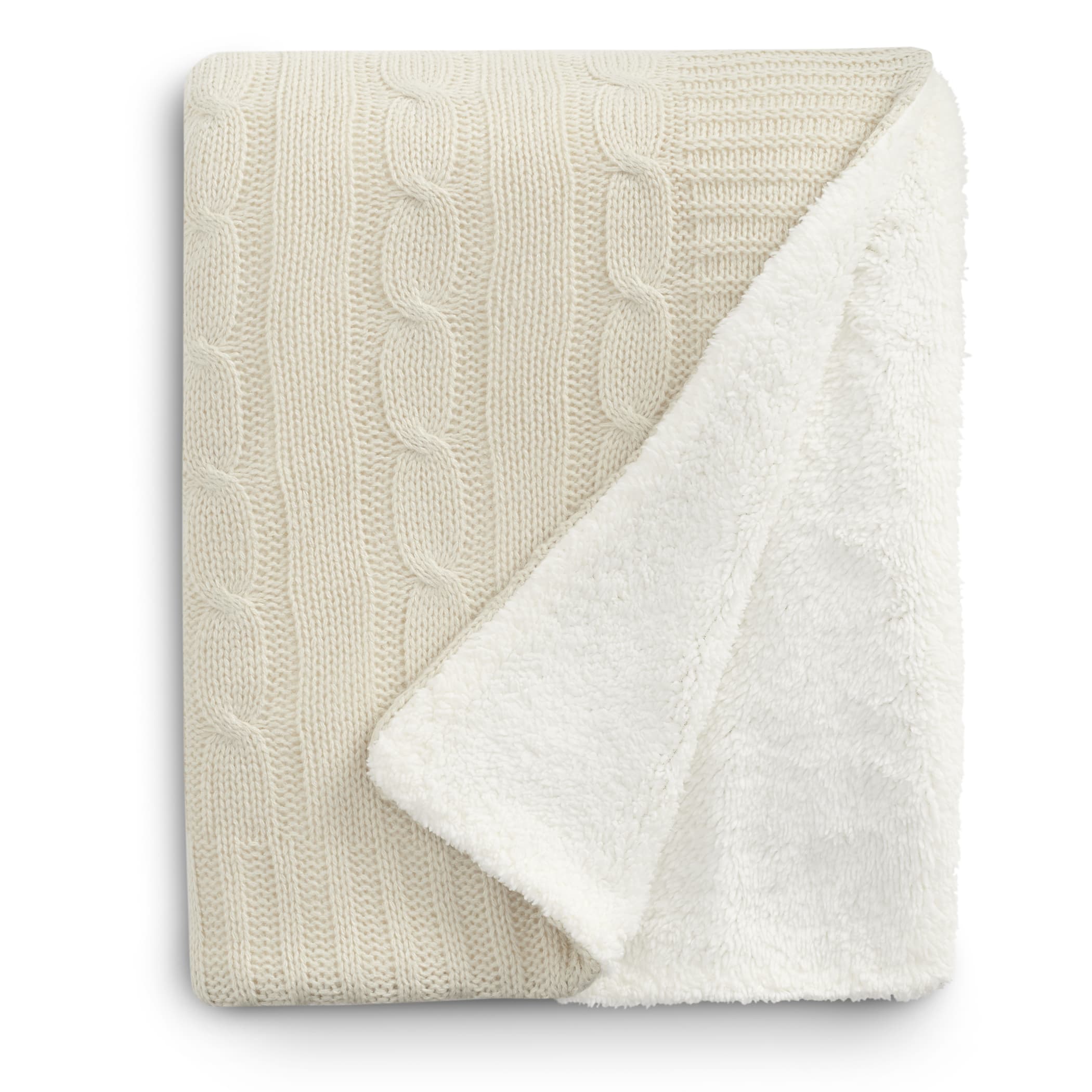 Picture of Field & Co.® Cable Knit Sherpa Blanket