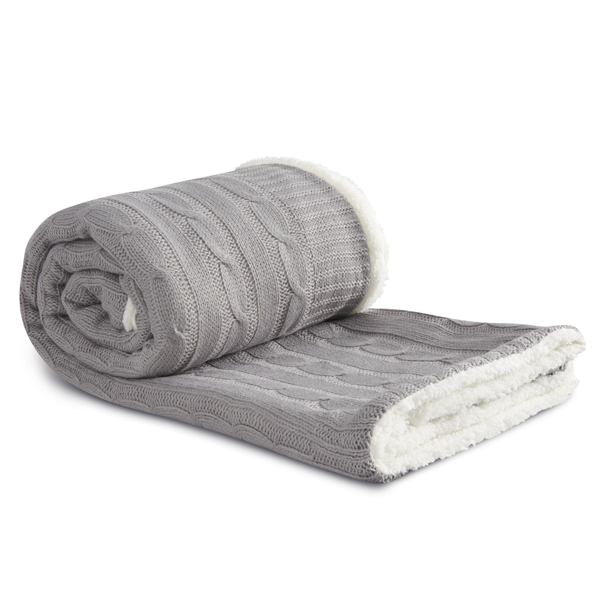Picture of Field & Co.® Cable Knit Sherpa Blanket