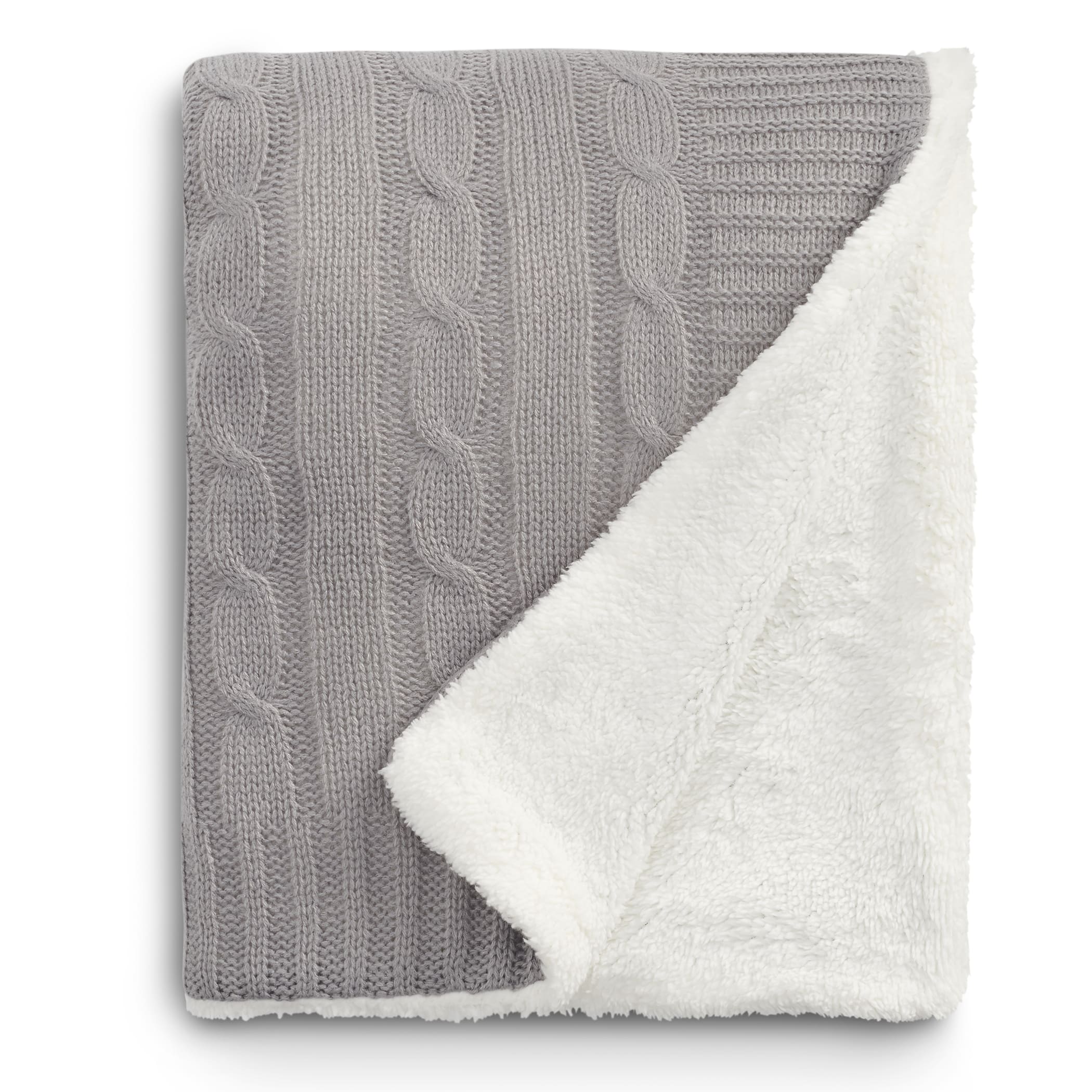 Picture of Field & Co.® Cable Knit Sherpa Blanket