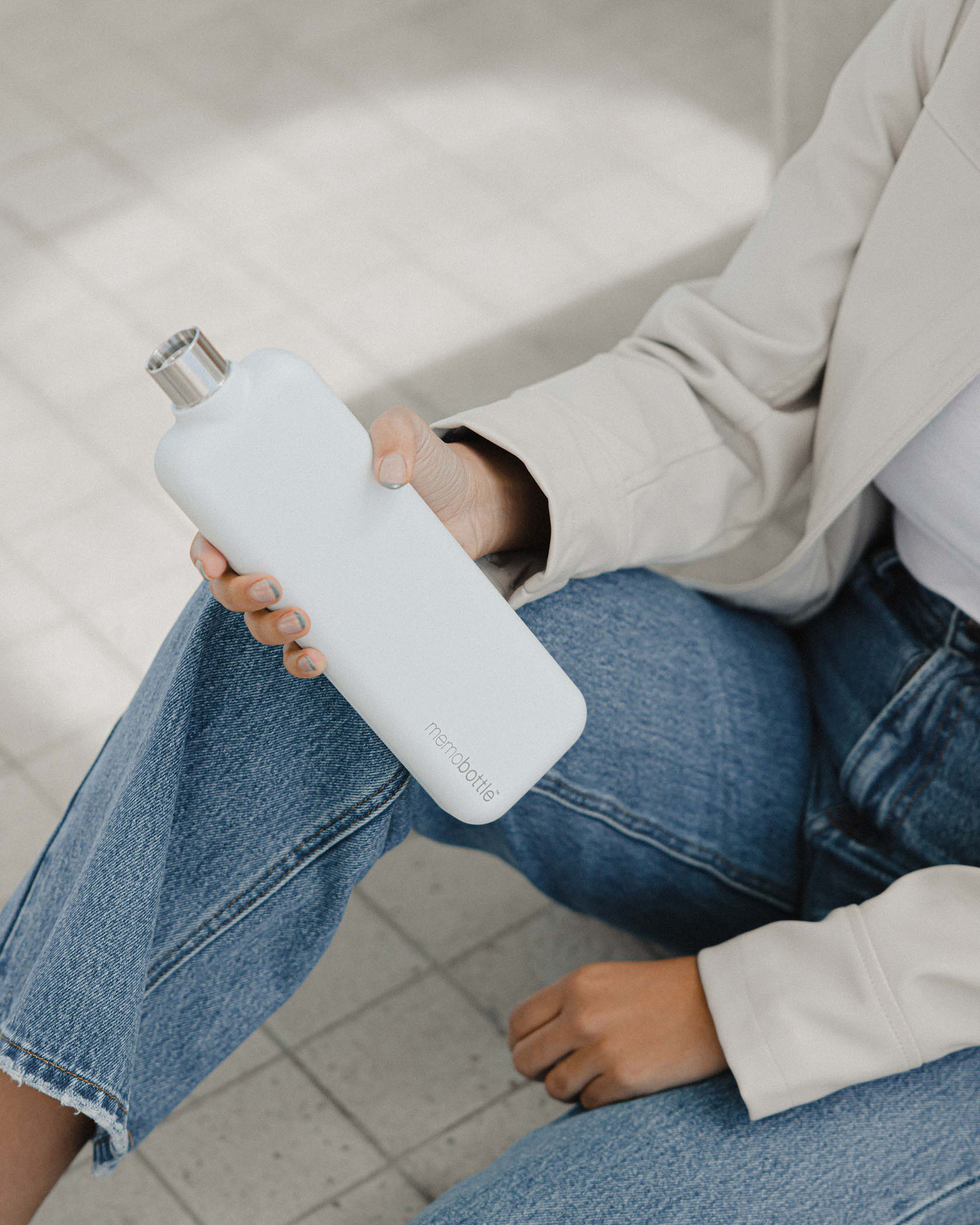 Picture of SLIM Stainless Steel memobottle