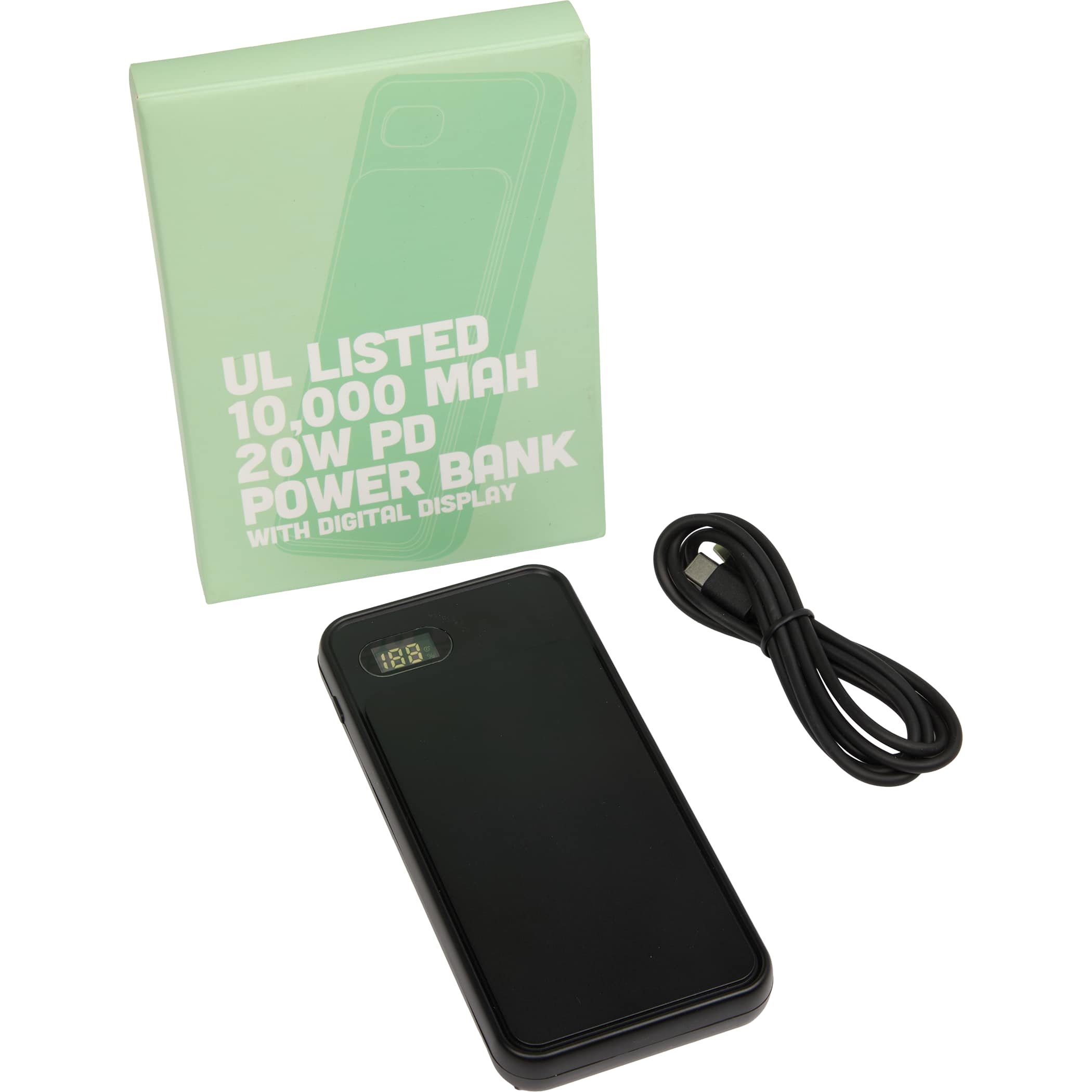 Picture of UL Listed 10000 mAh 20W Digital Display PowerBank