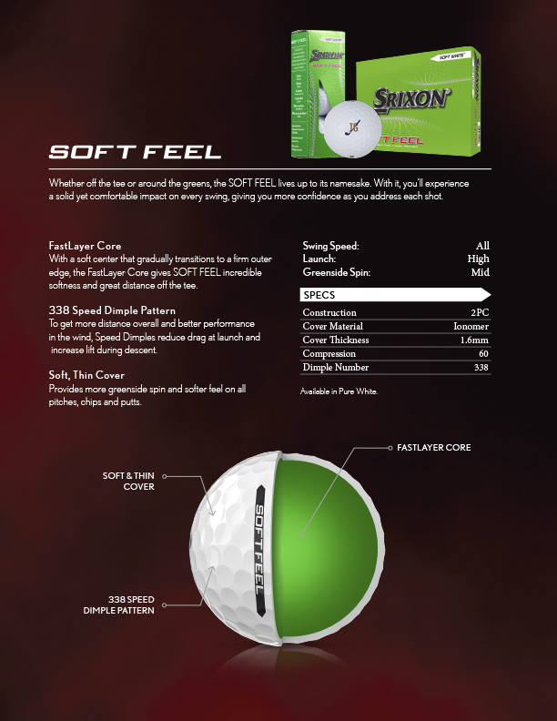 Picture of Srixon Soft Feel Golf Balls - 12 Pack