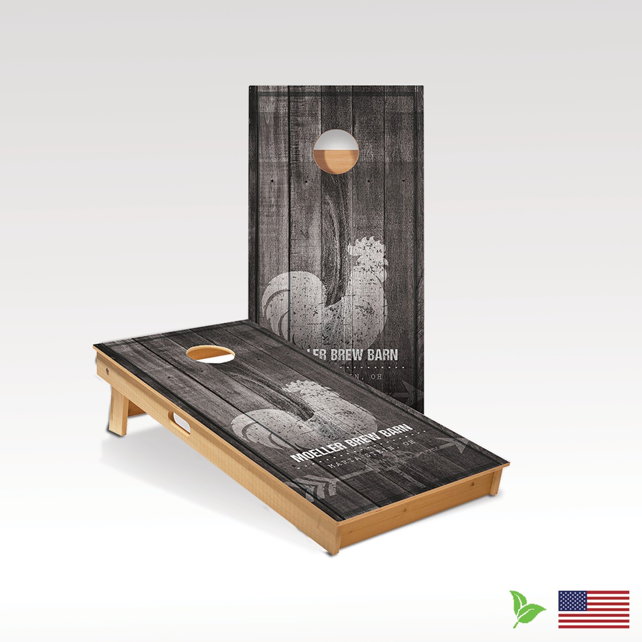 Picture of Custom Cornhole Boards - Poplar & Birch - ACA