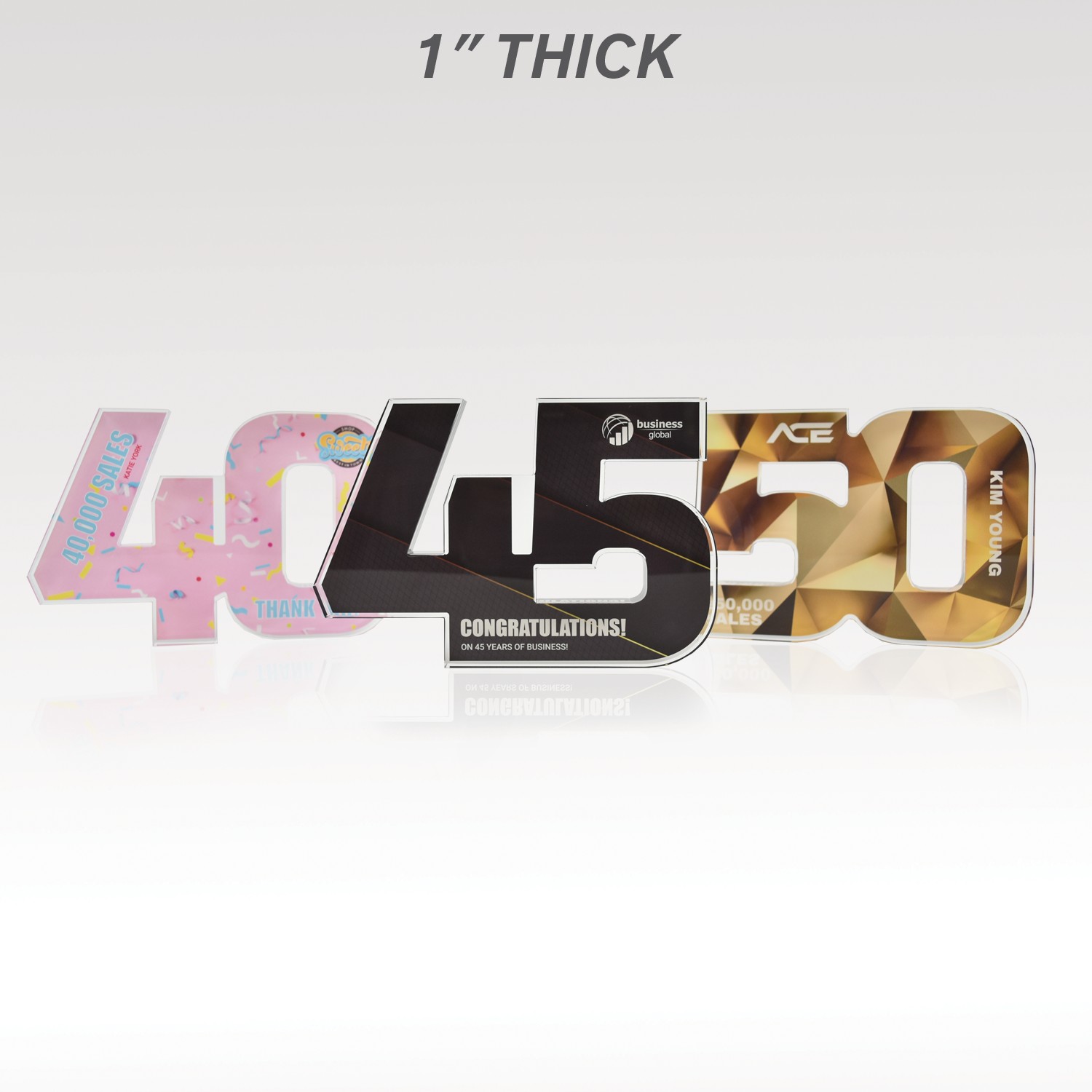 Picture of 1" Acrylic Numerals Style 50 – Traditional Series