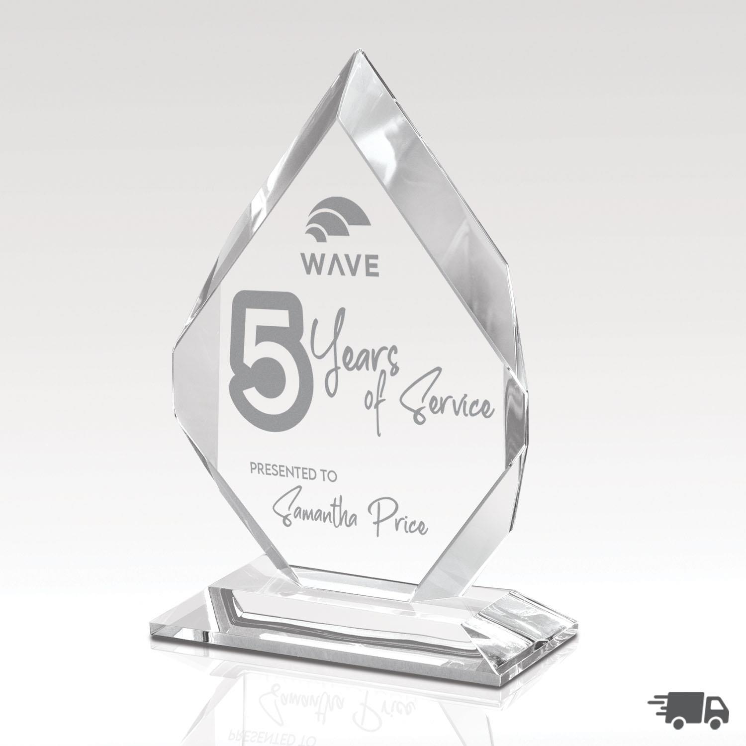 Picture of Bevel Crystal Award - Elation 9"