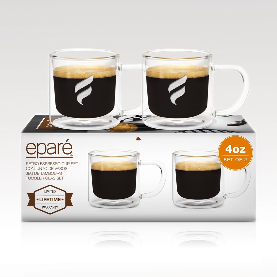 Picture of Double-Wall Espresso Glass Mug (2) 4oz