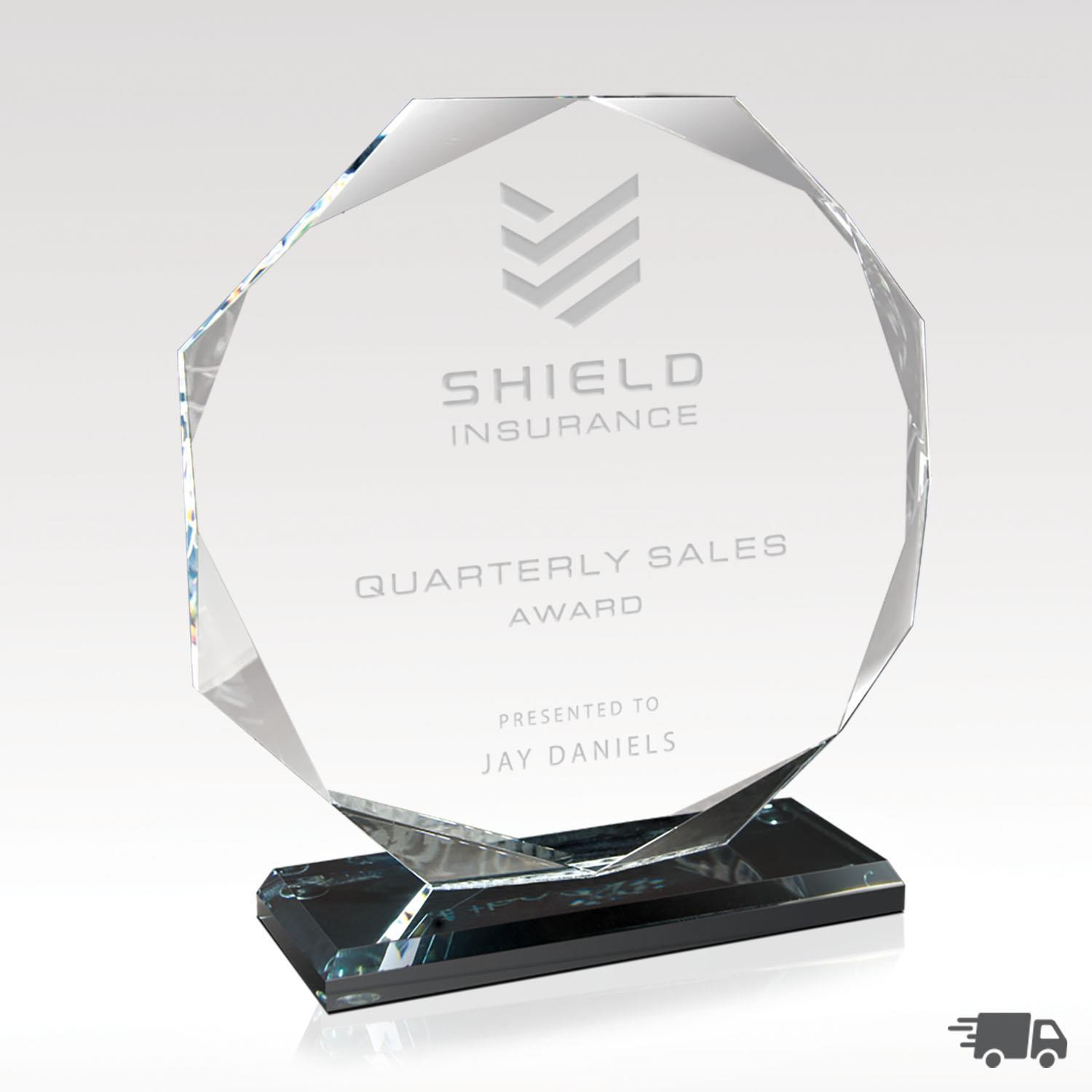 Picture of Crystal Octagon Award - Inclination 6"
