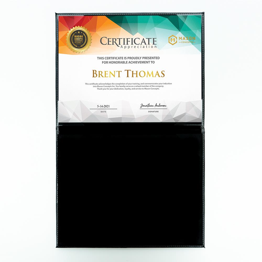 Picture of Certificate Holder