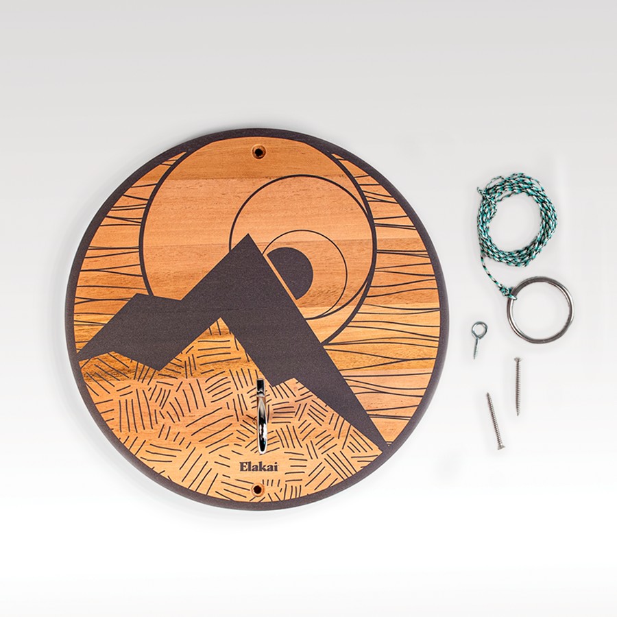 Picture of Hook and Ring Toss Game With Natural Wood Finish