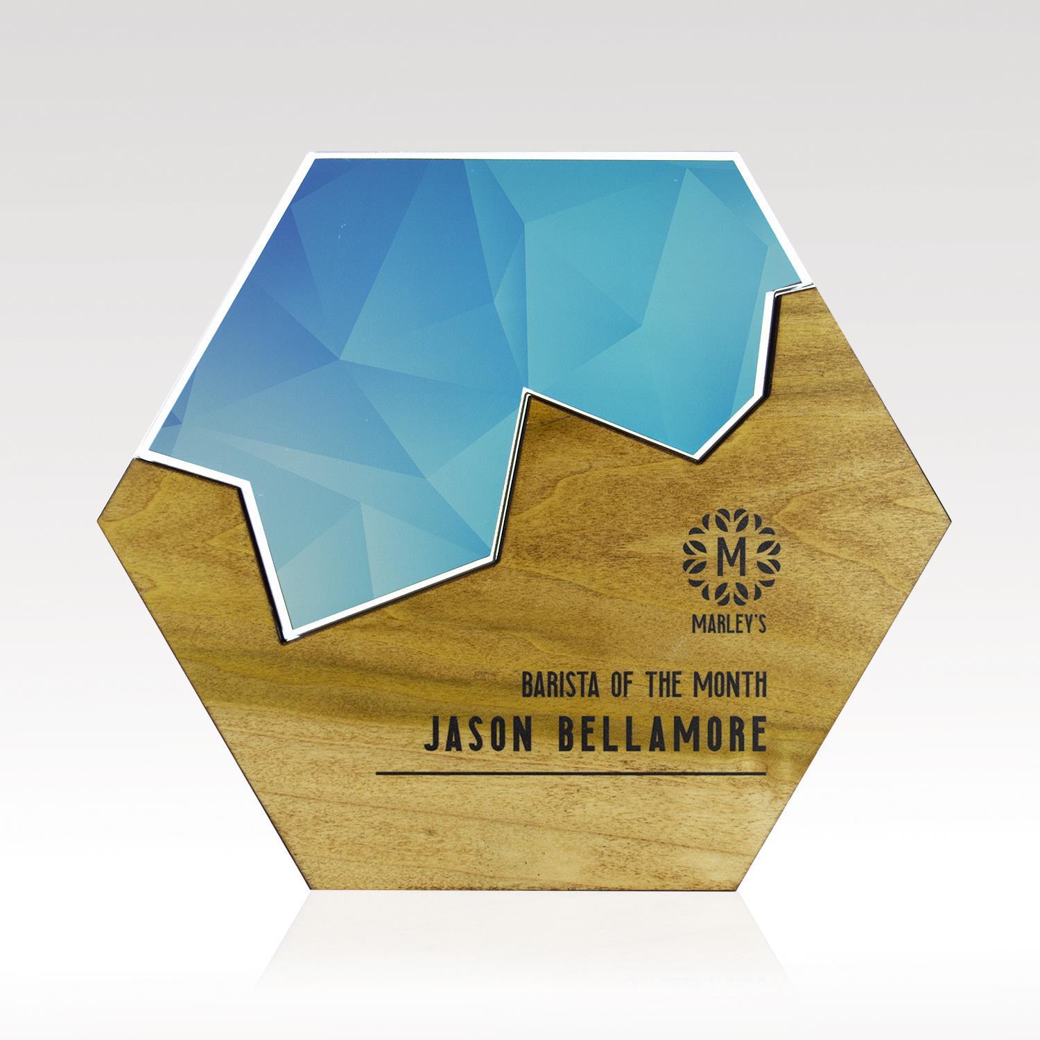 Picture of Small Hexagon Edge Puzzle Award