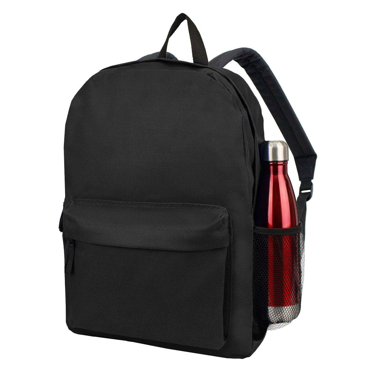 Picture of 17" Best Value Heavy Duty Backpack With Water Bottle Pocket