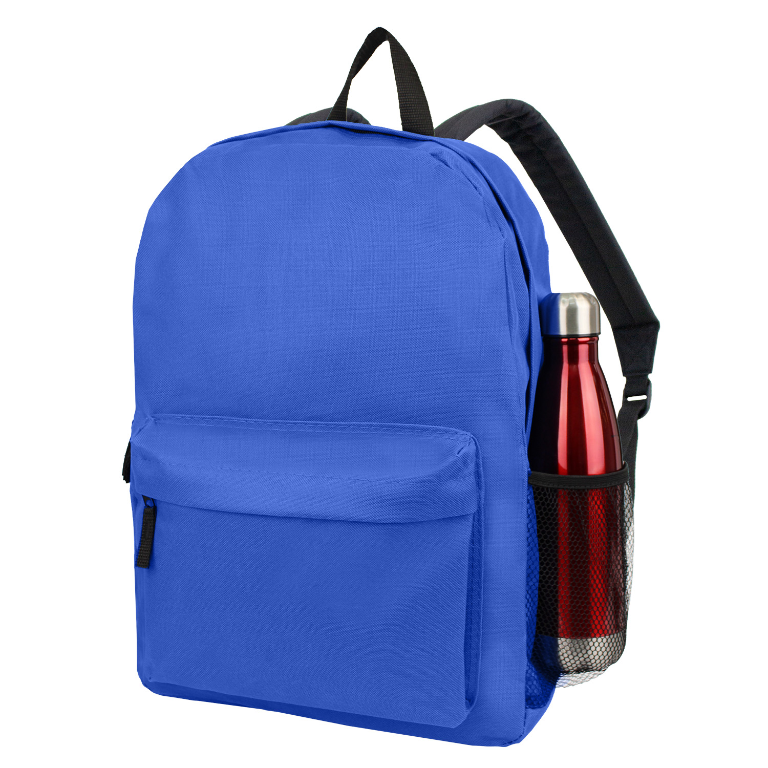 Picture of 17" Best Value Heavy Duty Backpack With Water Bottle Pocket