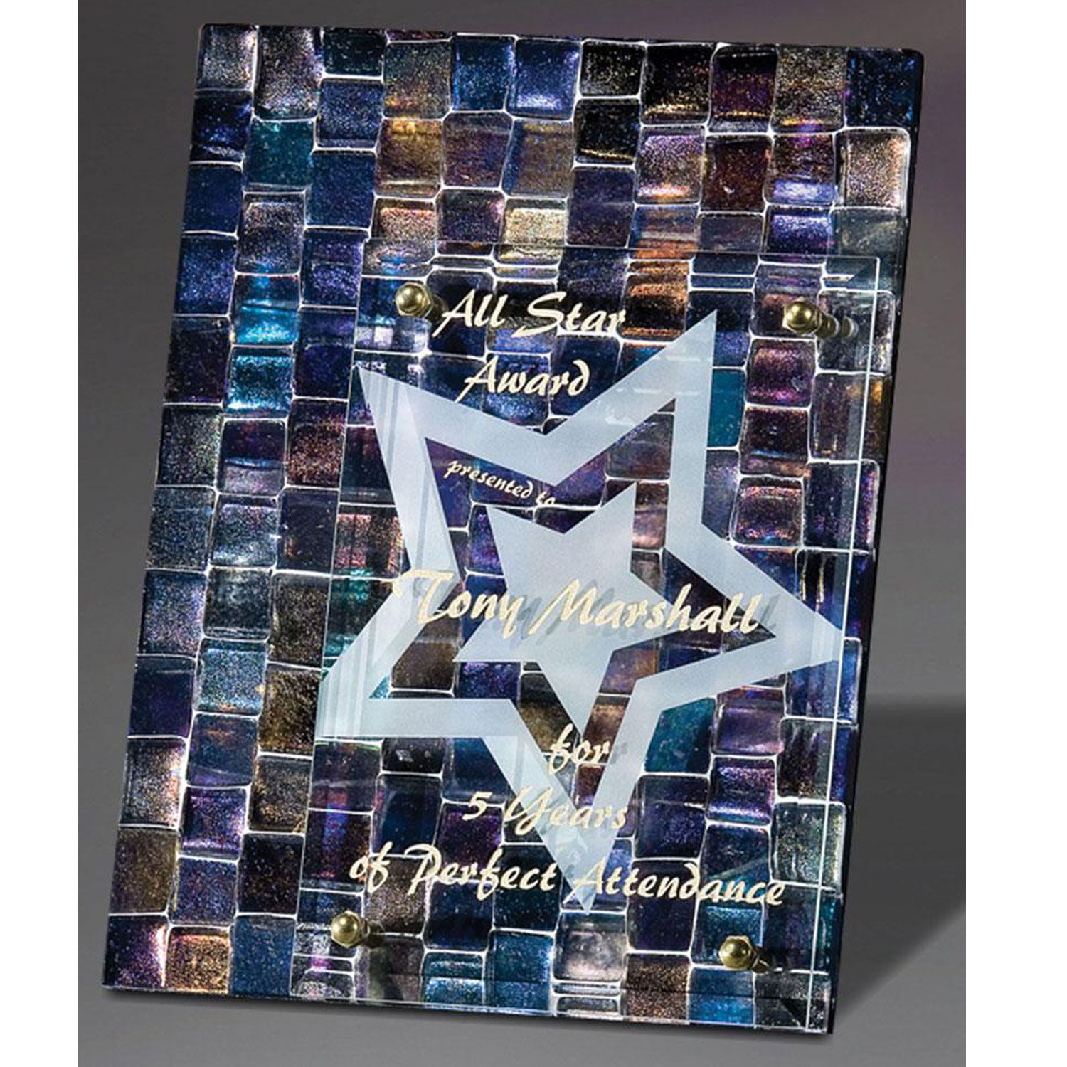 Picture of 7" Art Glass Plaque Units