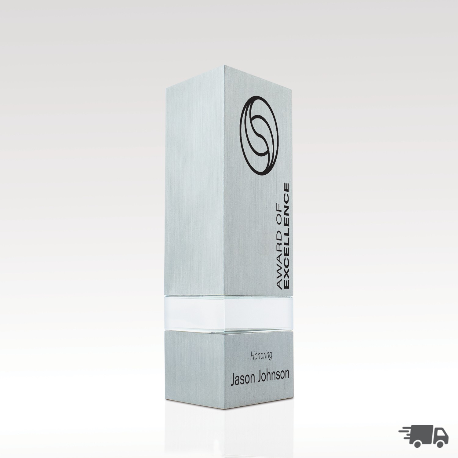 Picture of Aluminum Crystal Award - Tristin