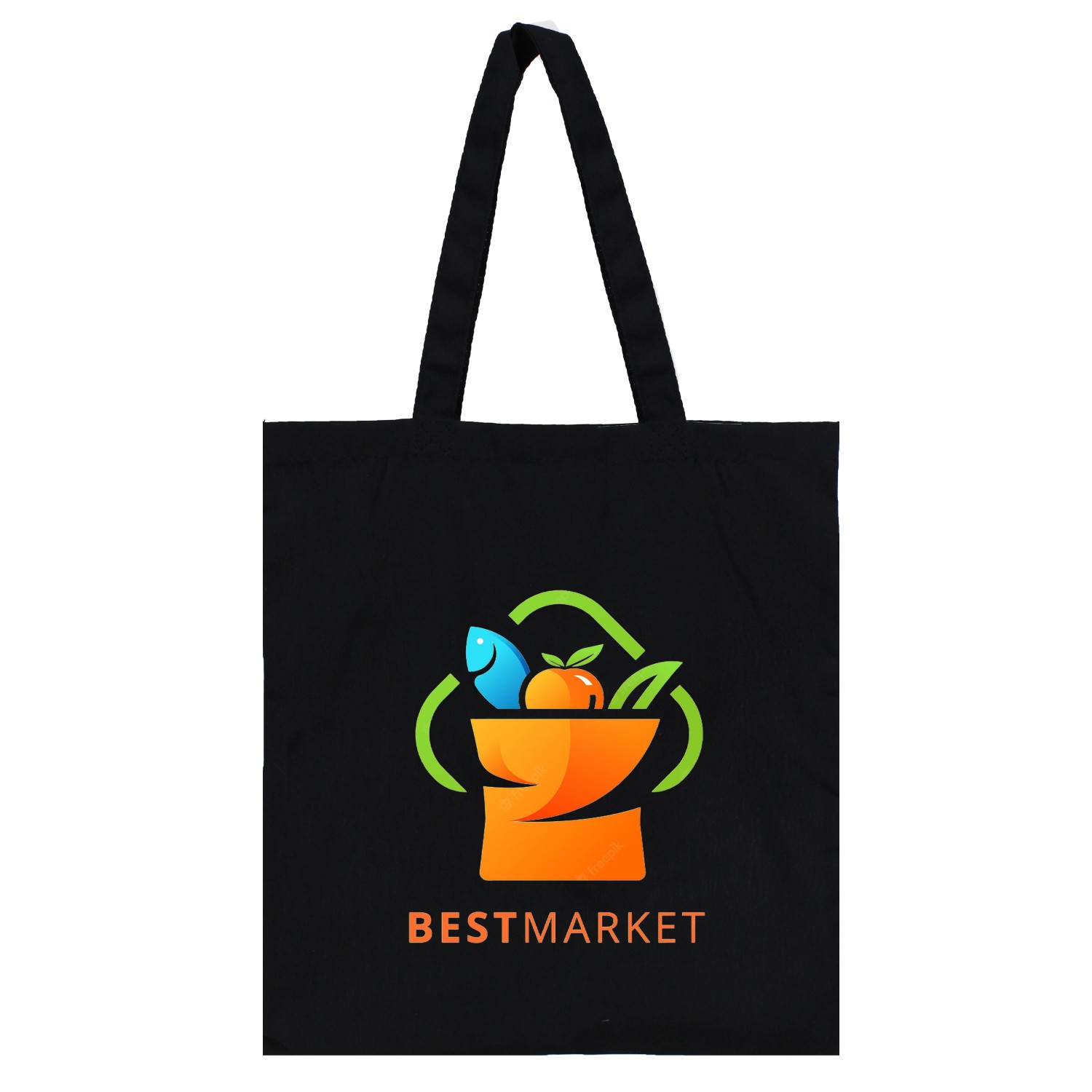 Picture of Black Polyester/Cotton Tote