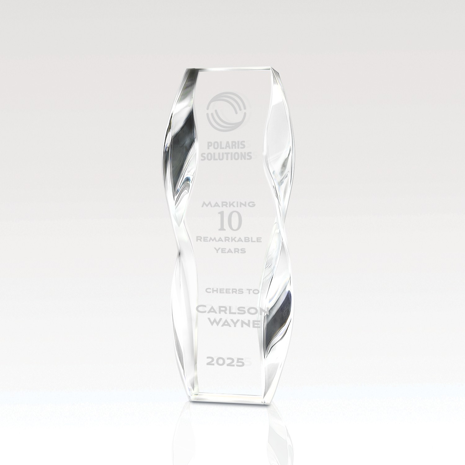 Picture of Crystal Award 10.25" Flowing Monolith