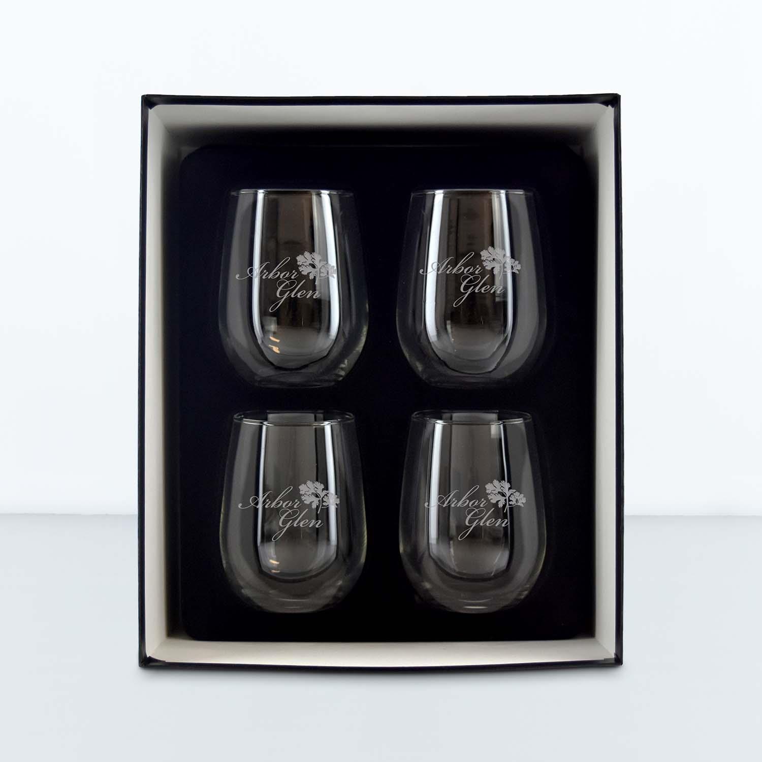 Picture of 16 oz Stemless Wine Glass Set