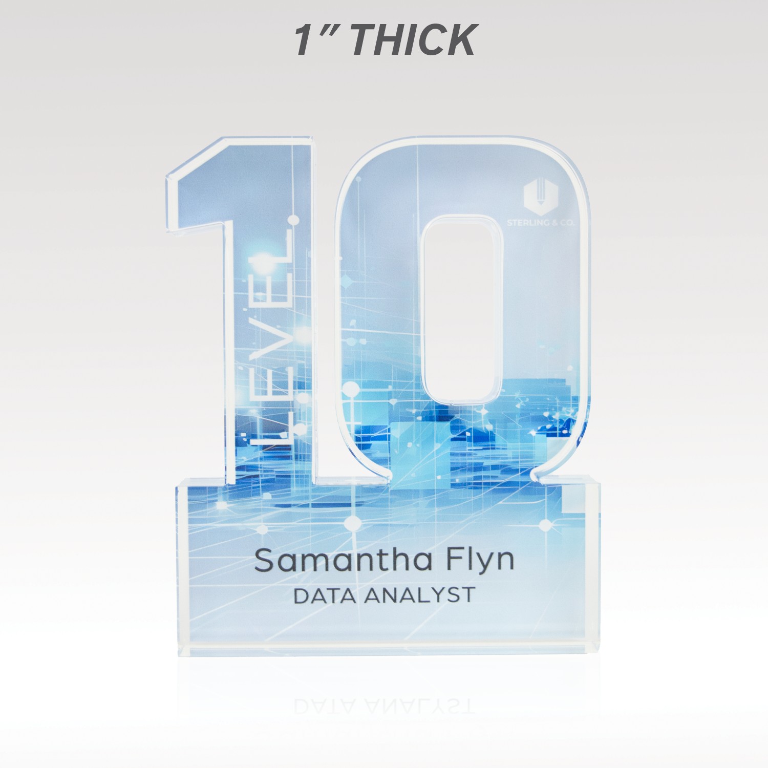 Picture of 1" Acrylic Numerals Style 10 – Plus Series