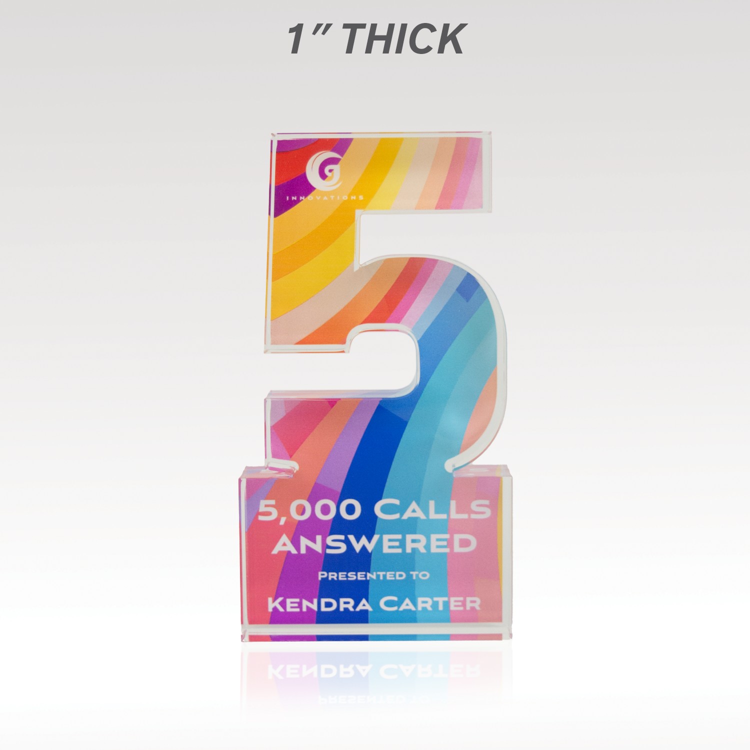 Picture of 1" Acrylic Numerals Style 5 – Plus Series