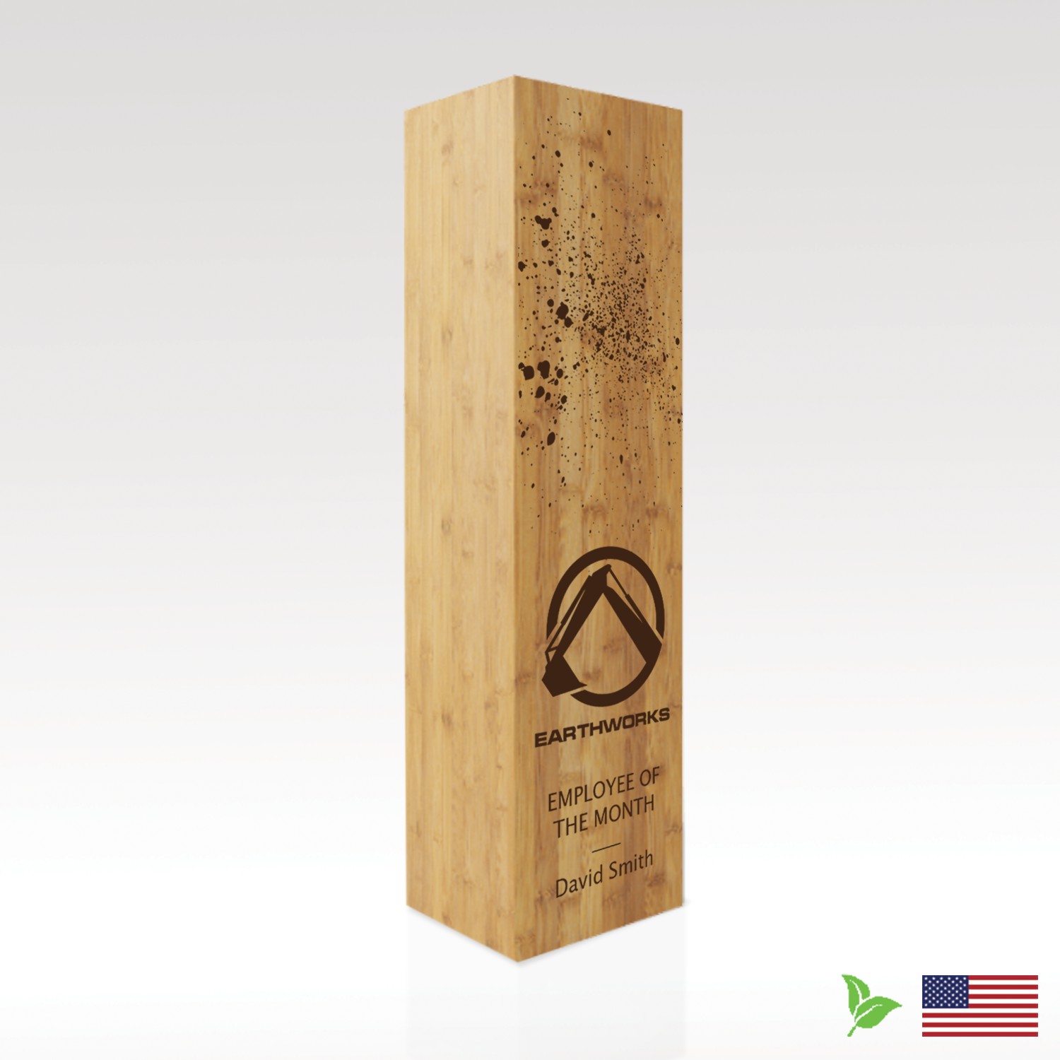 Picture of Square Bamboo Award 9"