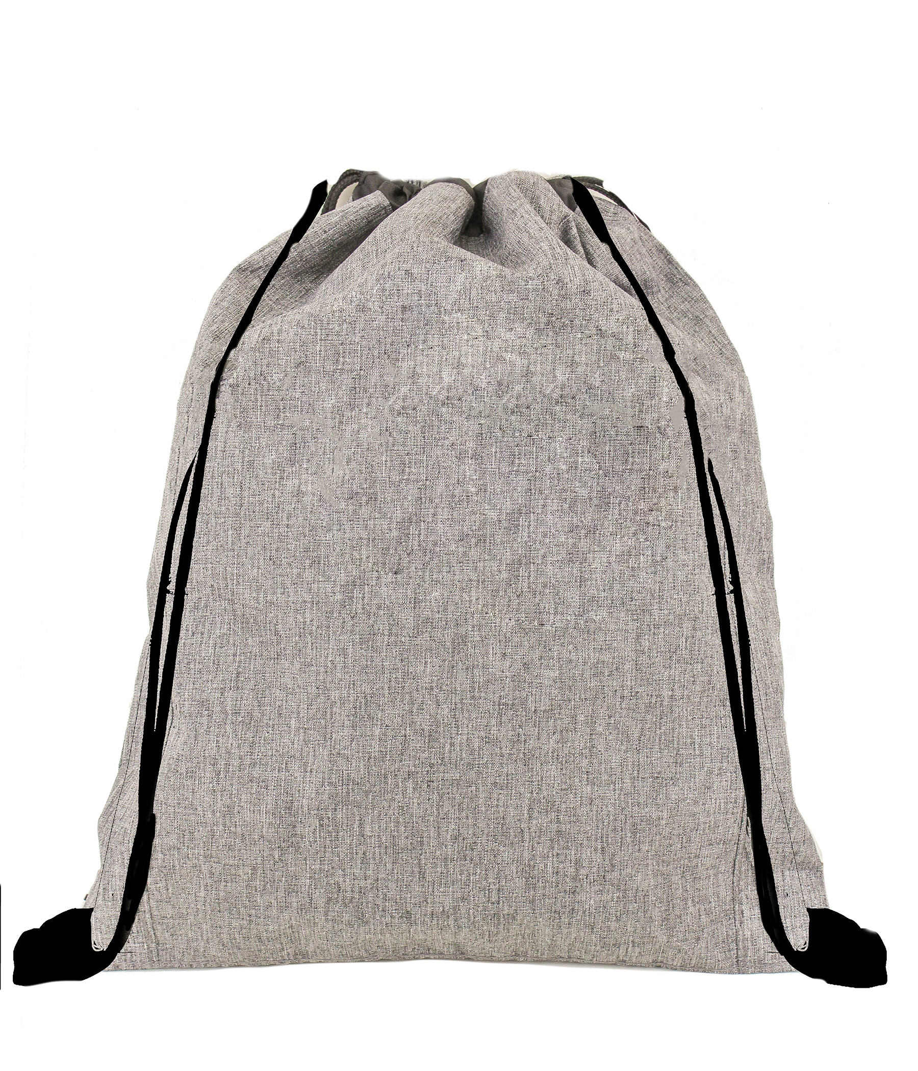 Picture of Heather Gray Drawstring Bag