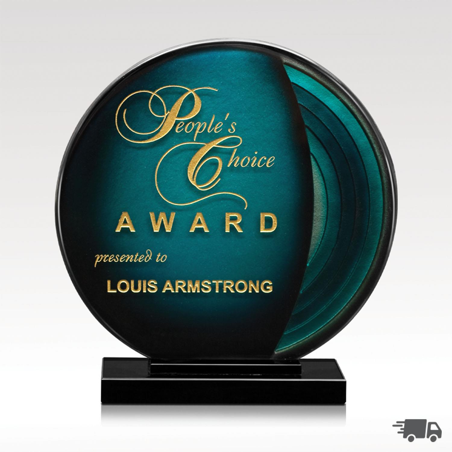 Picture of Round Glass Award - Marine Sphere