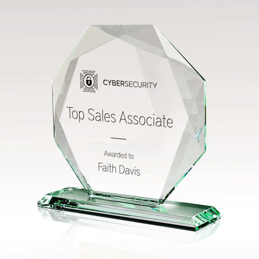Picture of Jade Crystal Award - Amulet 7.5"